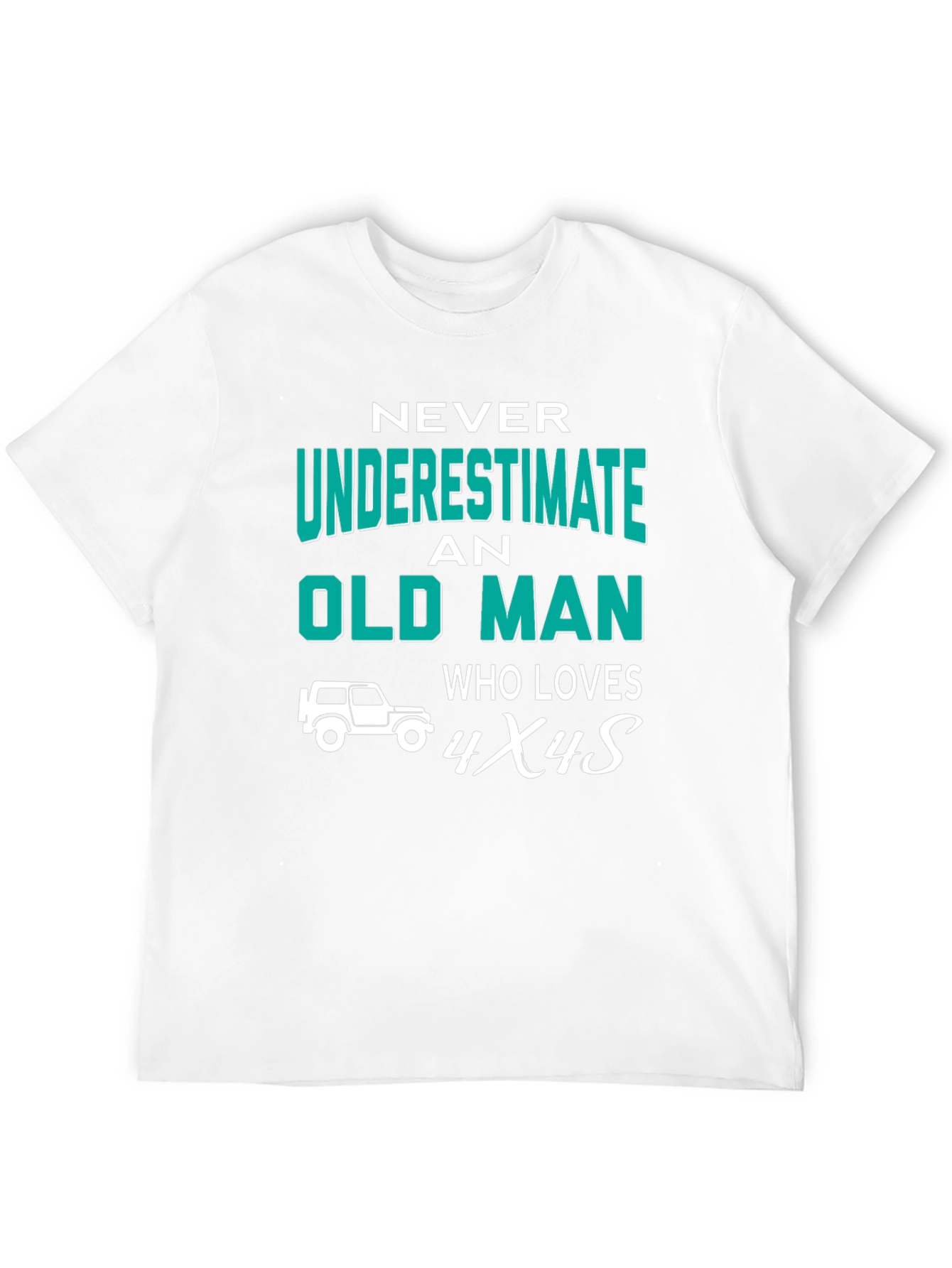 Old Man Who Loves 4x4s Graphic Tee