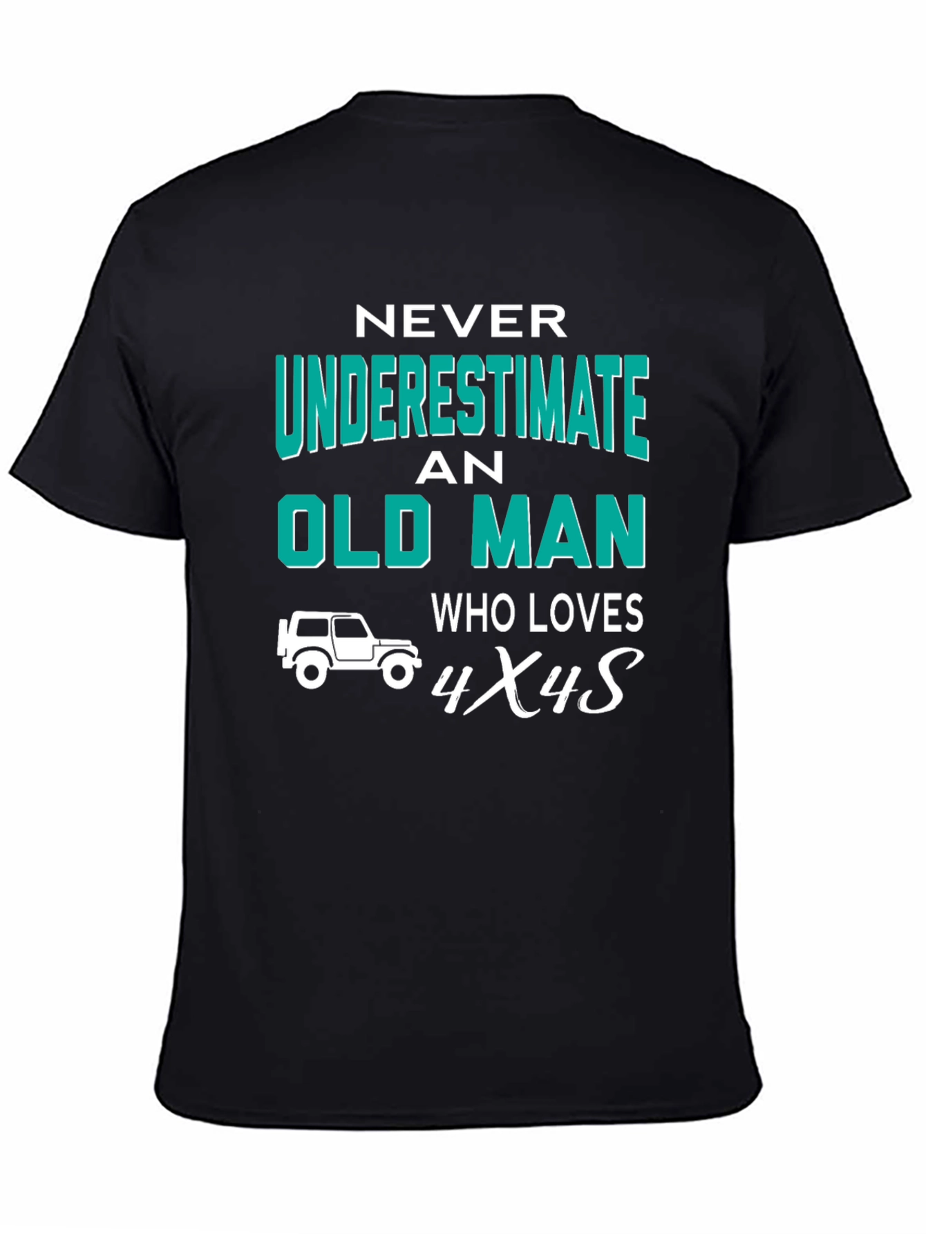 Old Man Who Loves 4x4s Graphic Tee