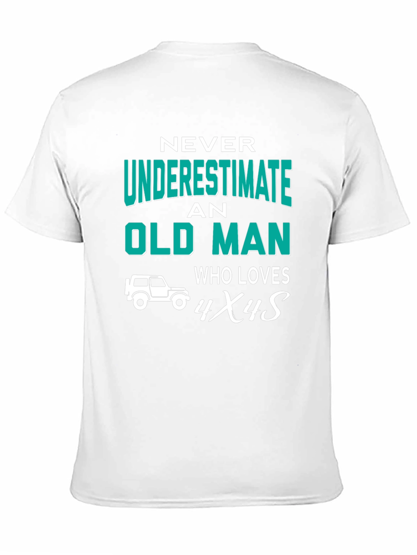 Old Man Who Loves 4x4s Graphic Tee