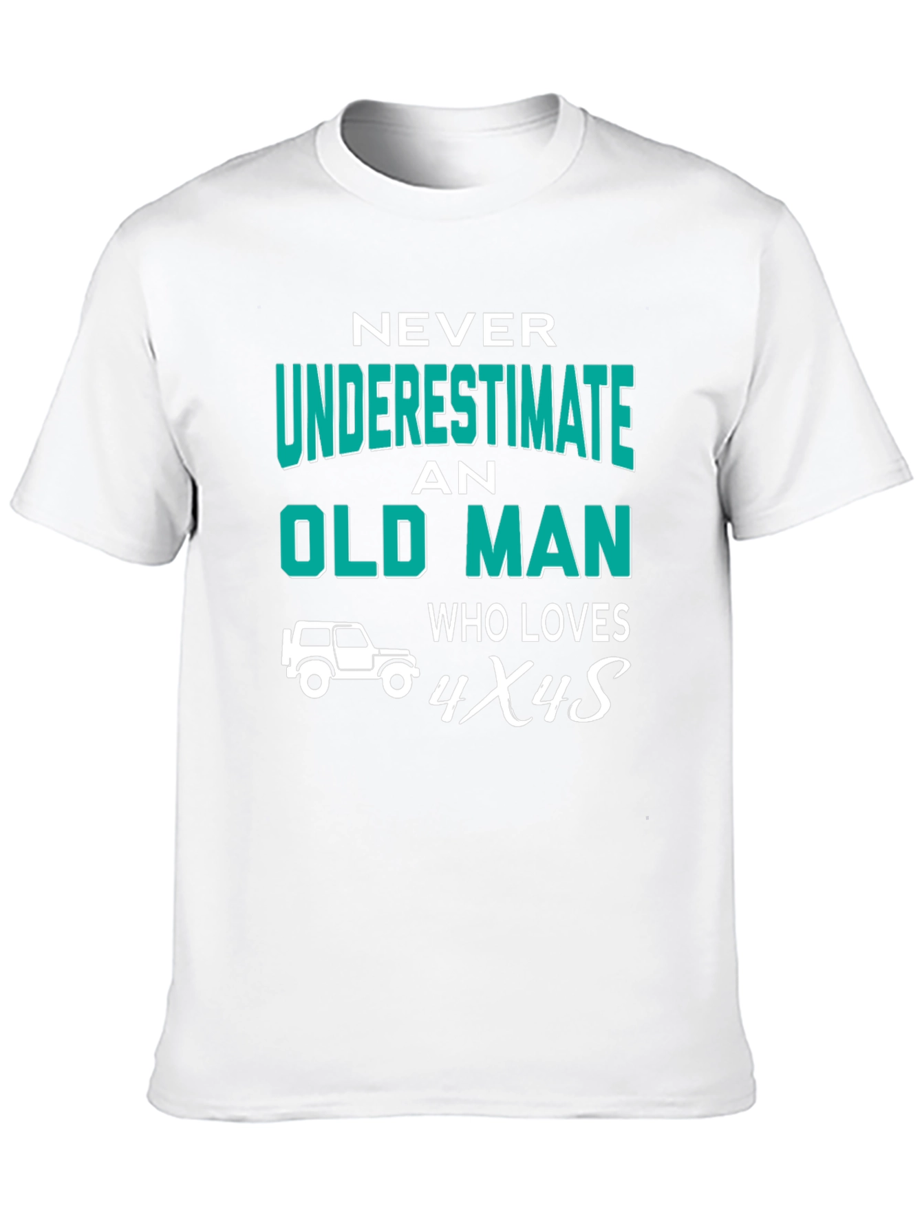 Old Man Who Loves 4x4s Graphic Tee