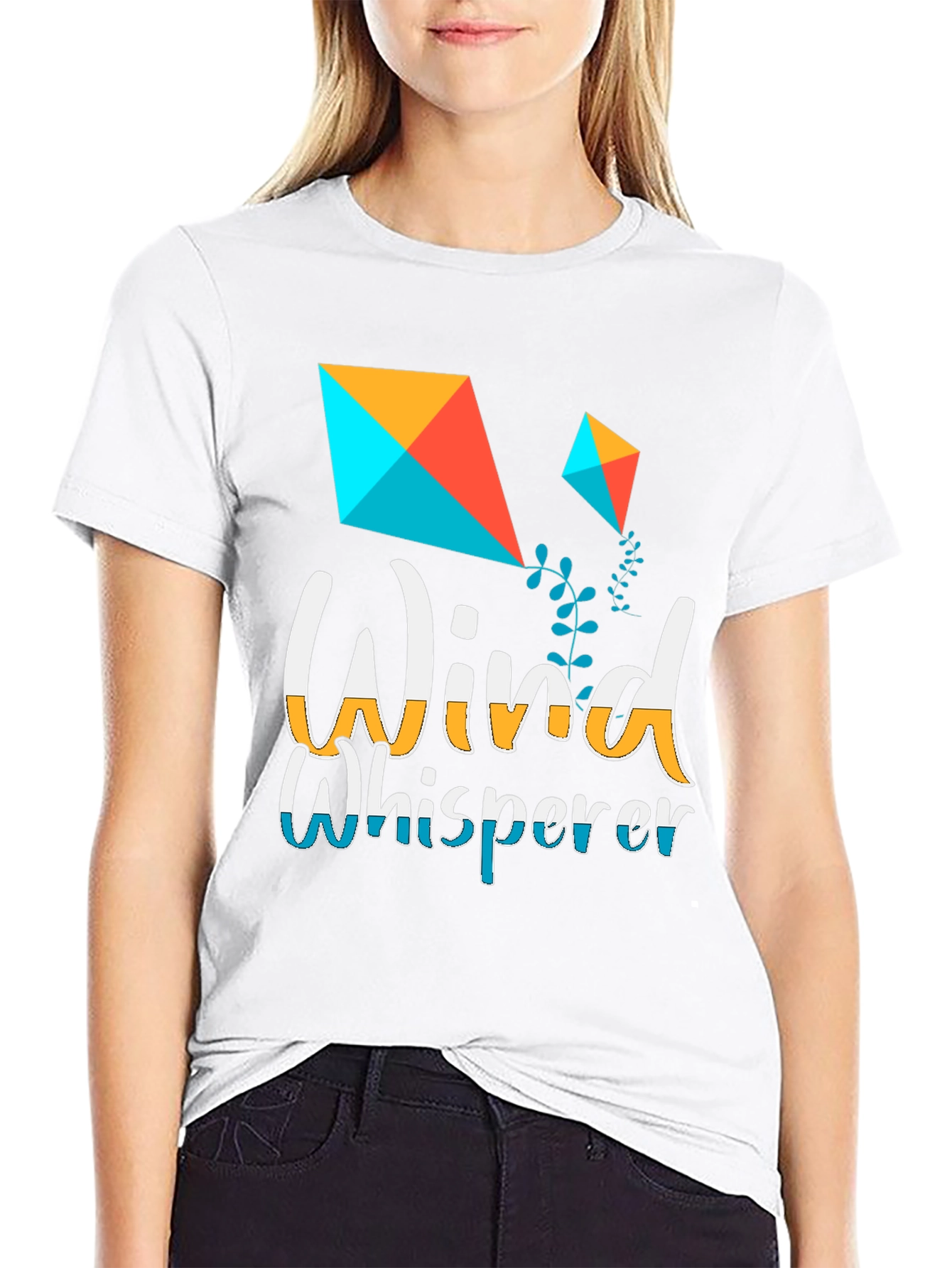 Wind Whisperer Graphic Tee - Kite Design