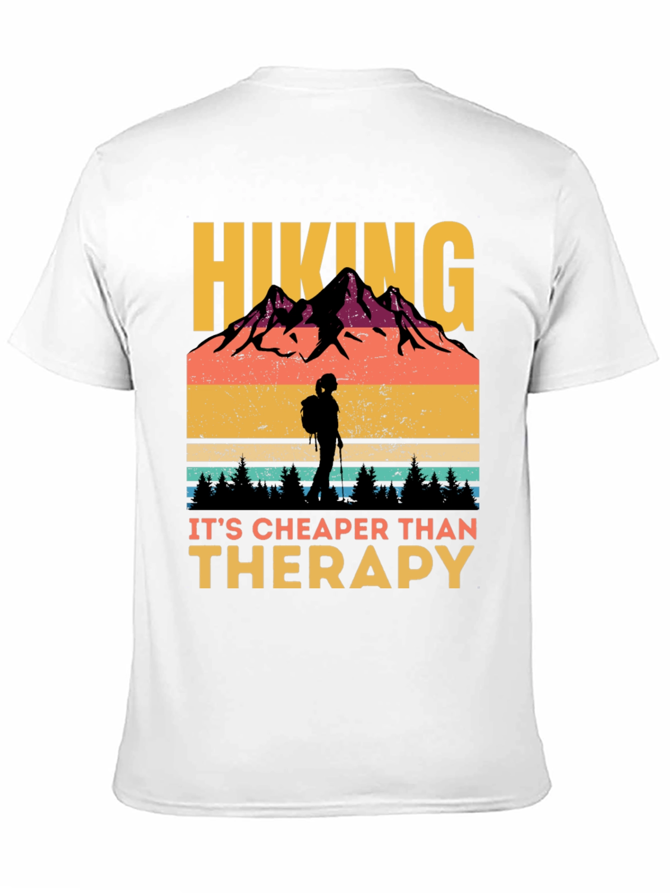 Hiking Cheaper Than Therapy Graphic Tee