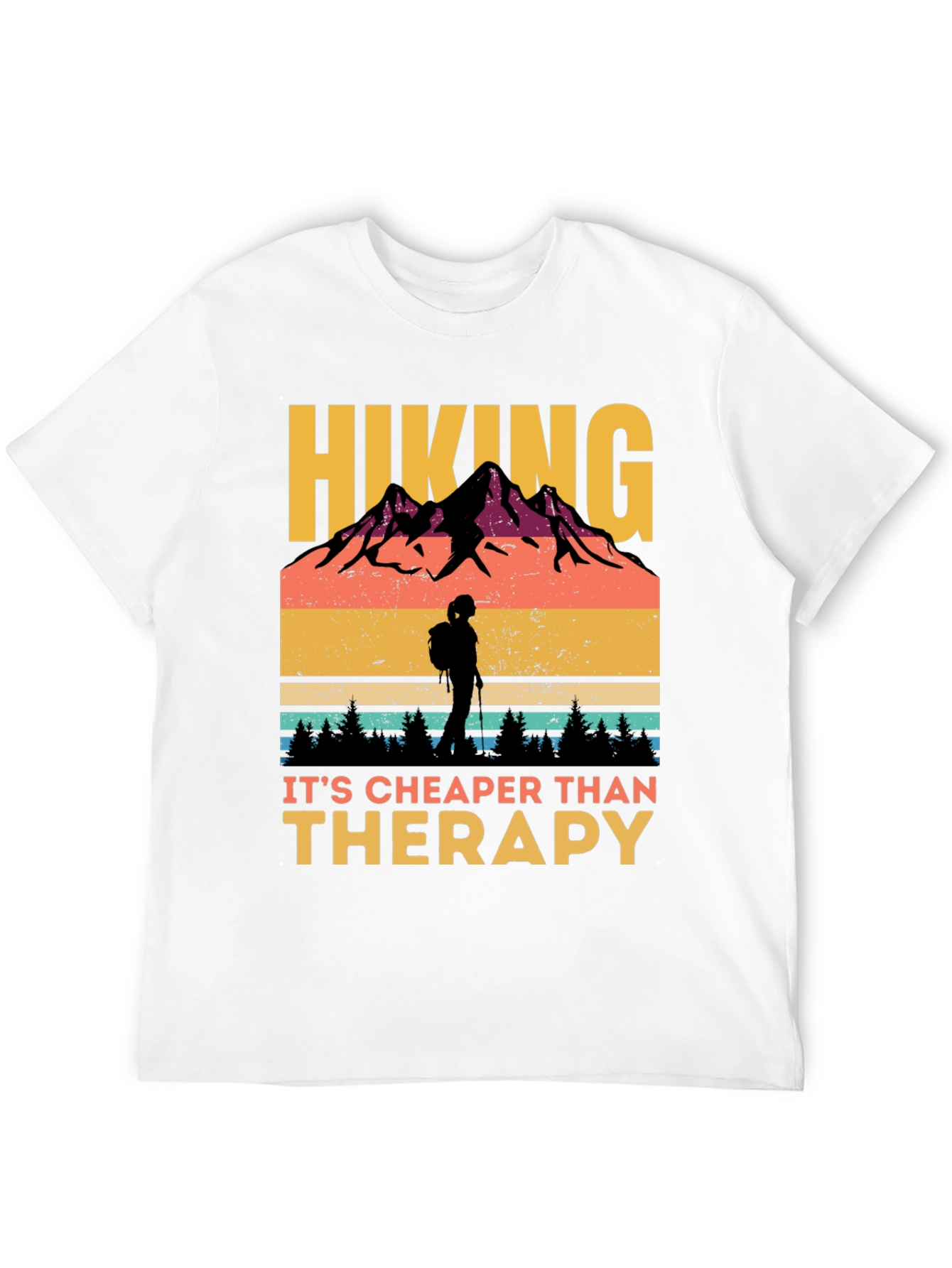 Hiking Cheaper Than Therapy Graphic Tee