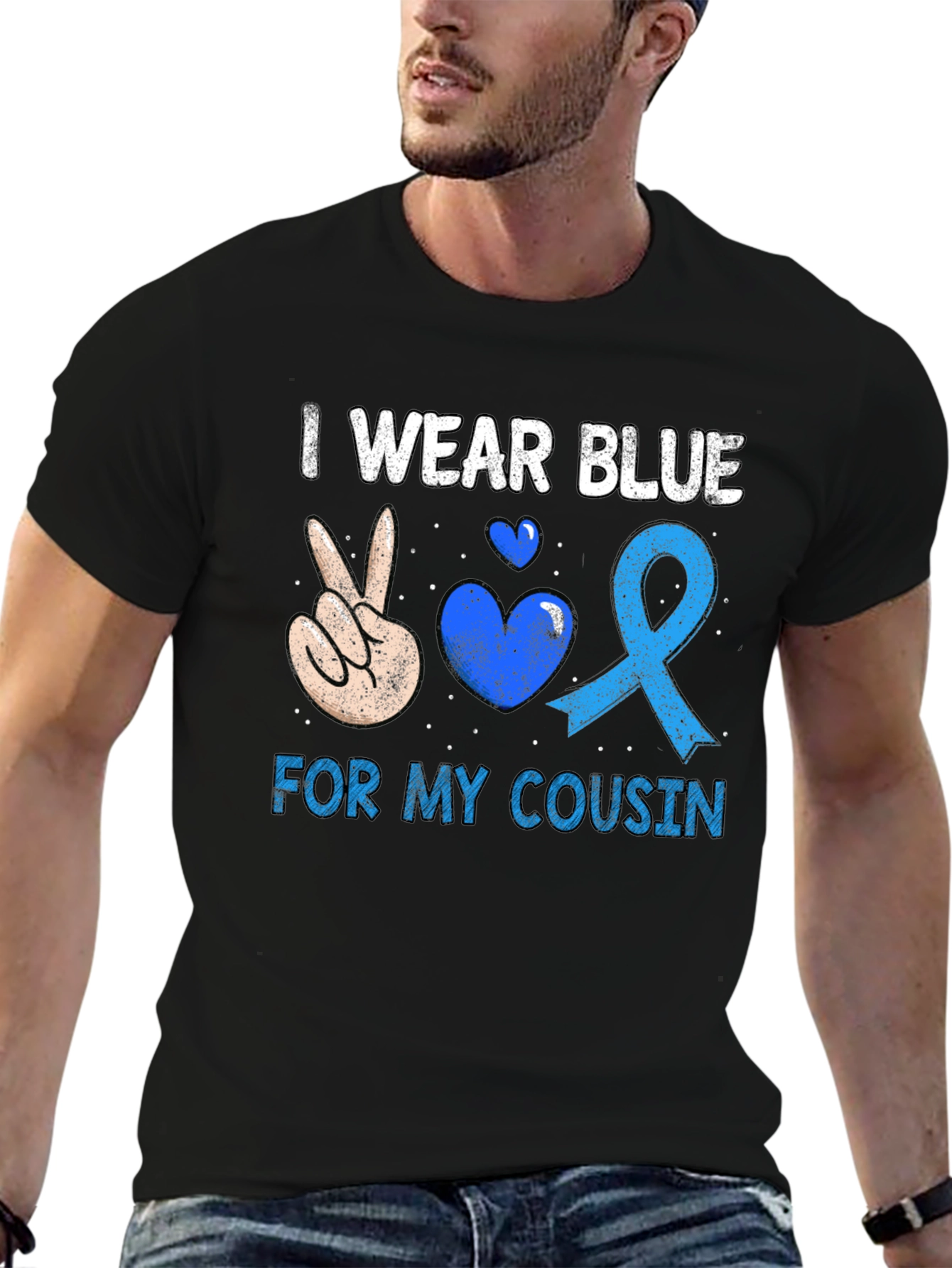 I Wear Blue For My Cousin T-Shirt