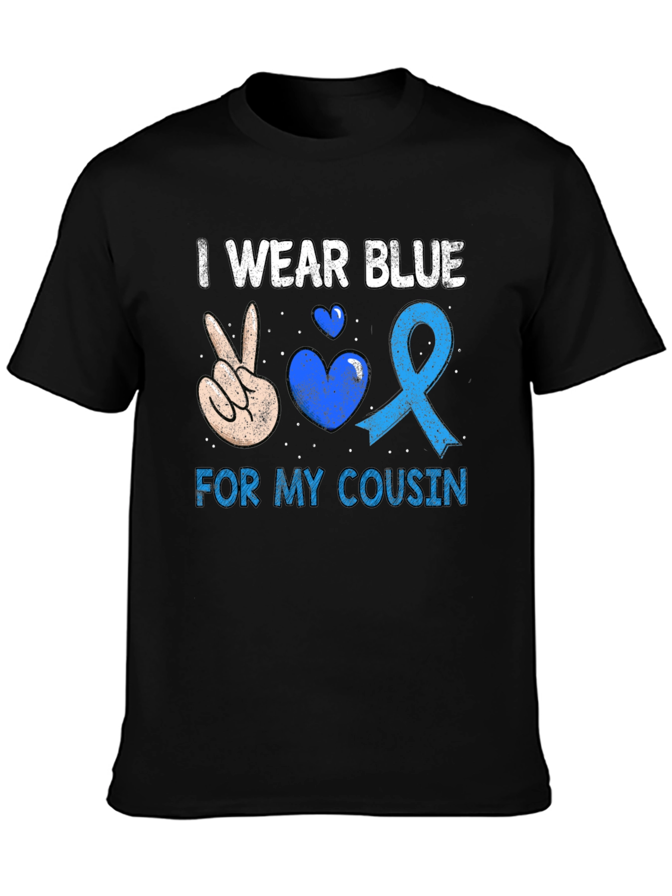 I Wear Blue For My Cousin T-Shirt