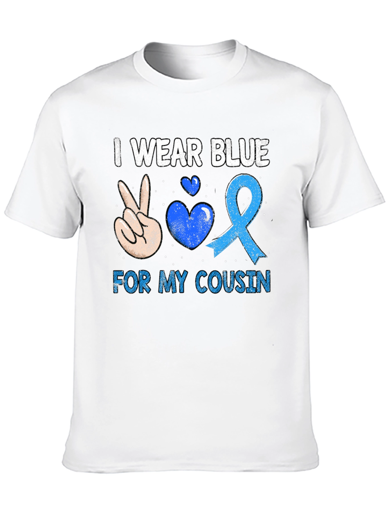I Wear Blue For My Cousin T-Shirt