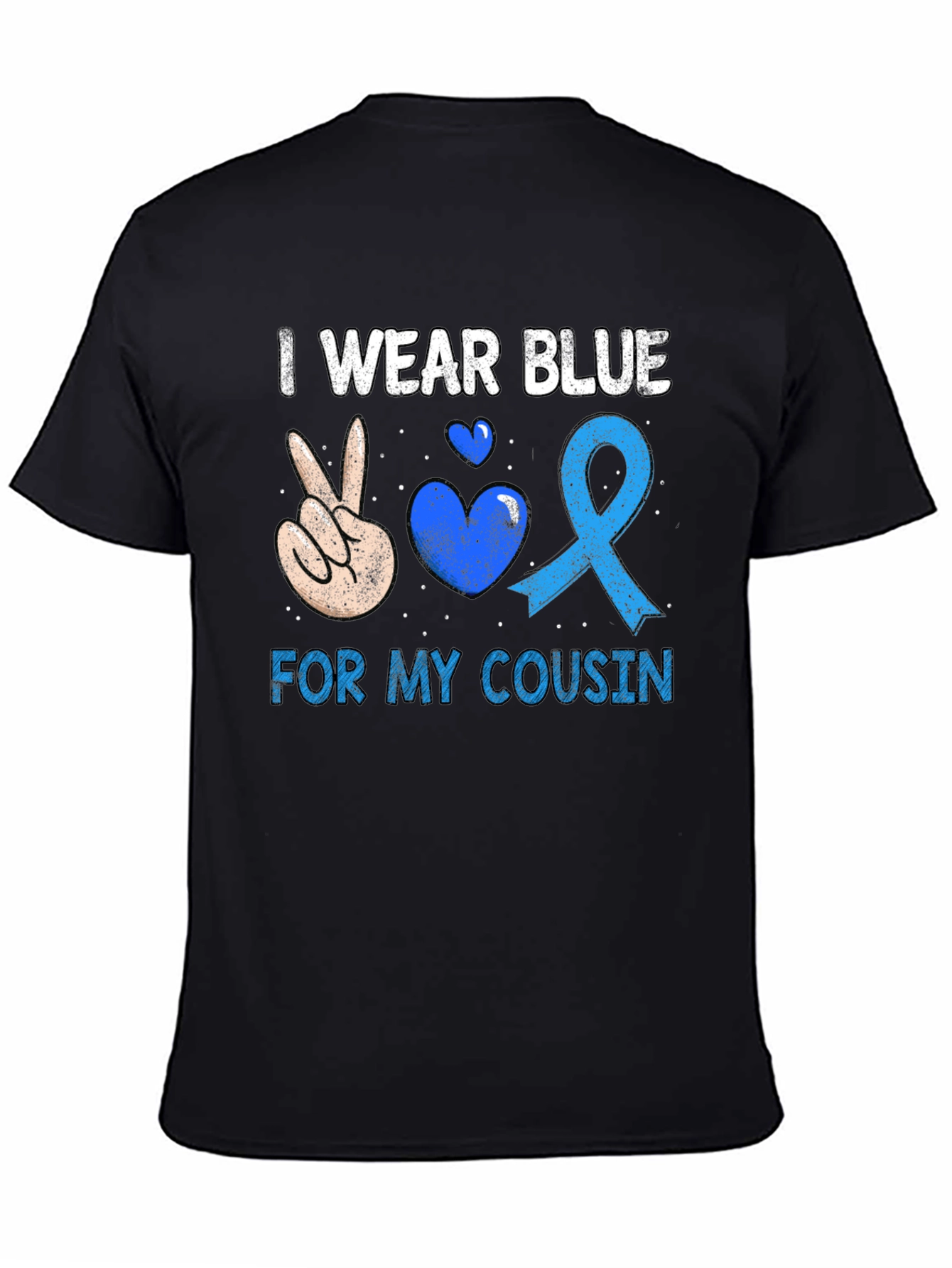 I Wear Blue For My Cousin T-Shirt