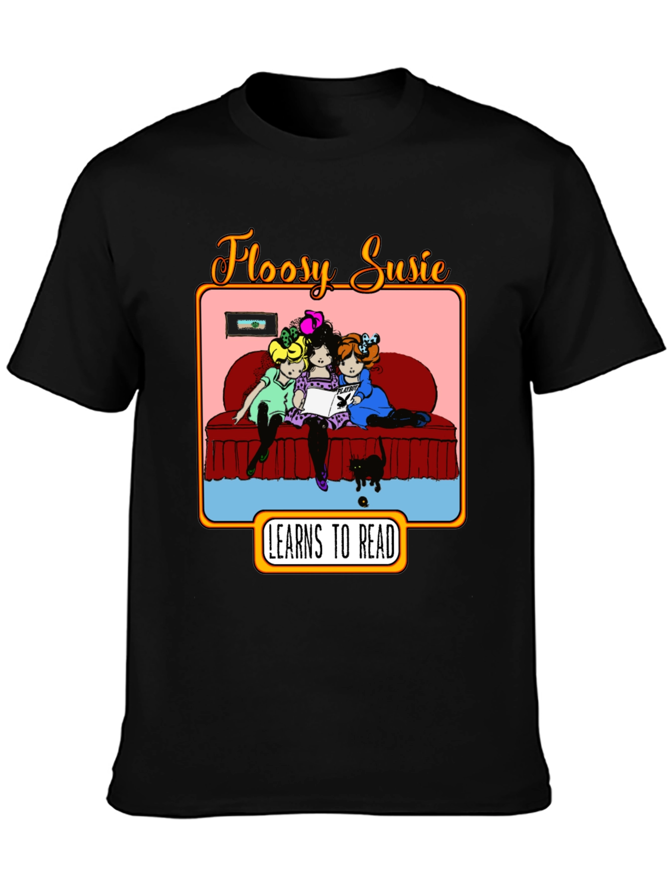 Floosy Susie Reads Graphic T-Shirt