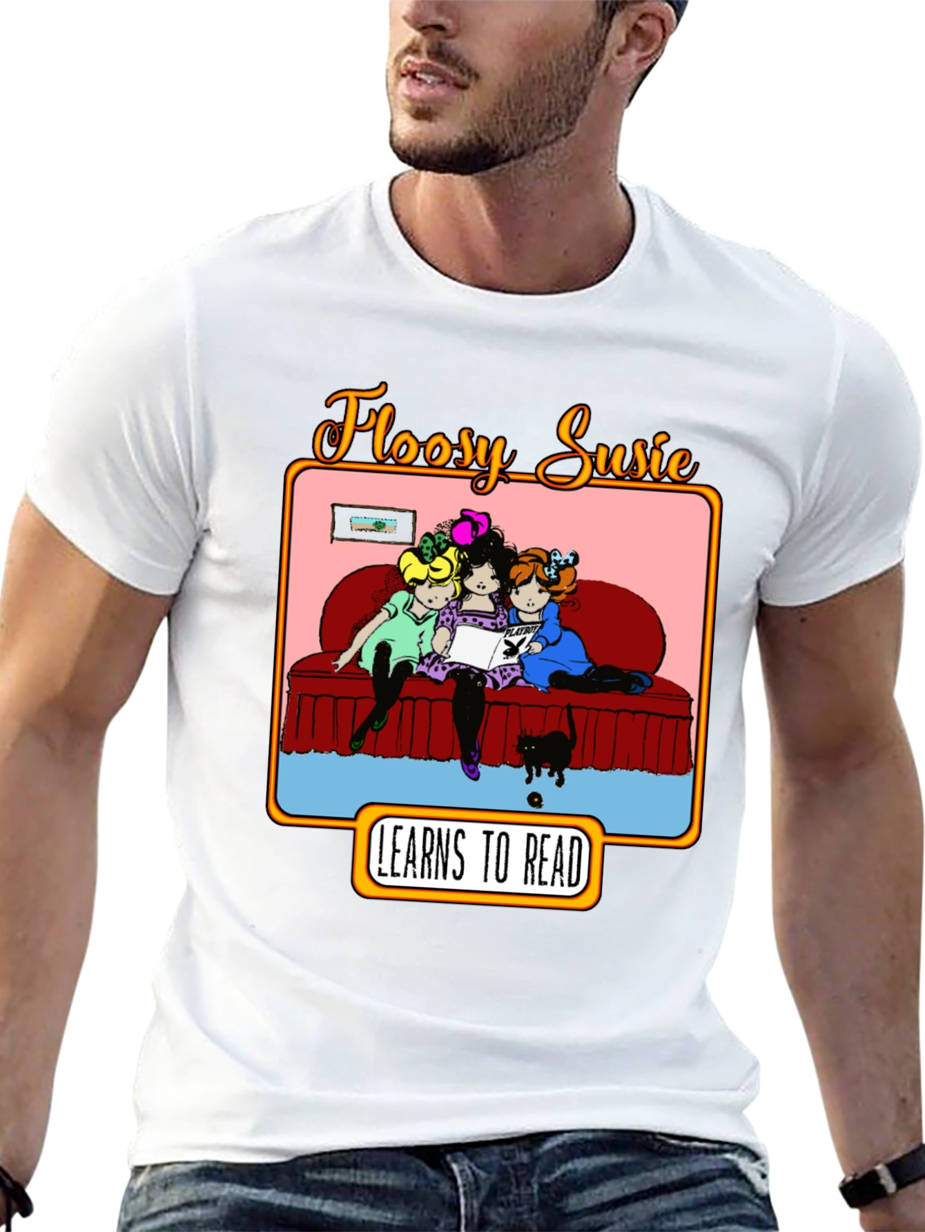 Floosy Susie Reads Graphic T-Shirt