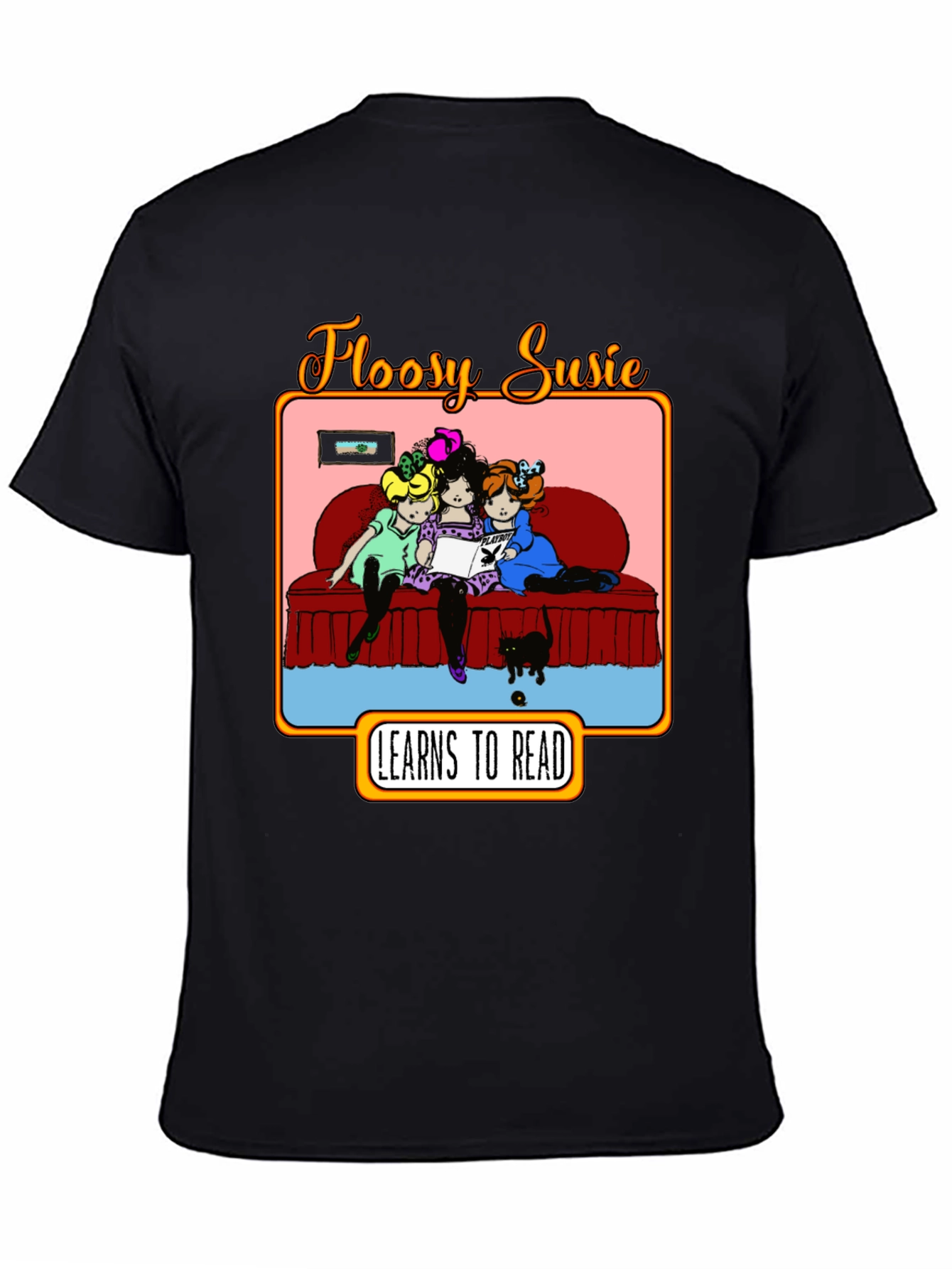Floosy Susie Reads Graphic T-Shirt