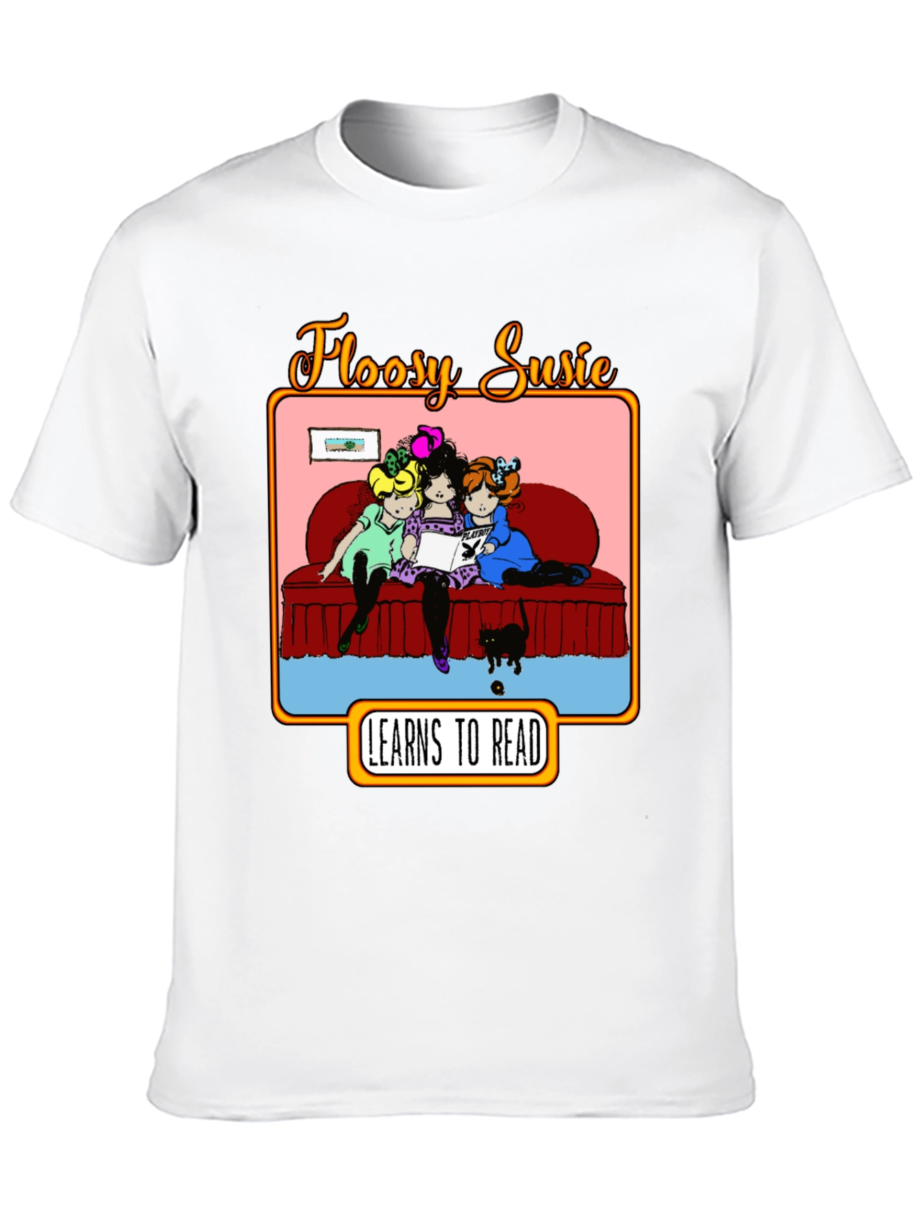 Floosy Susie Reads Graphic T-Shirt