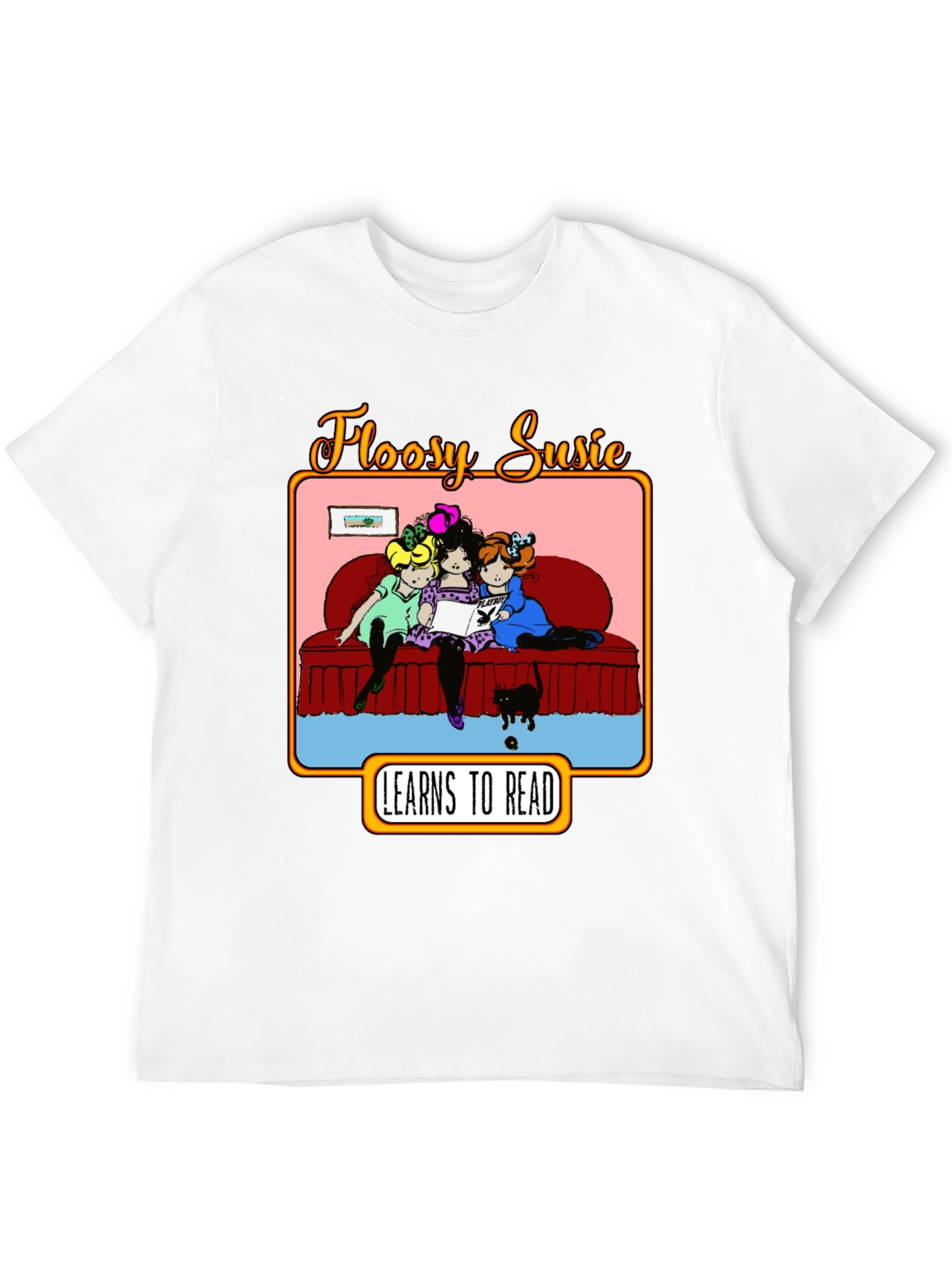 Floosy Susie Reads Graphic T-Shirt