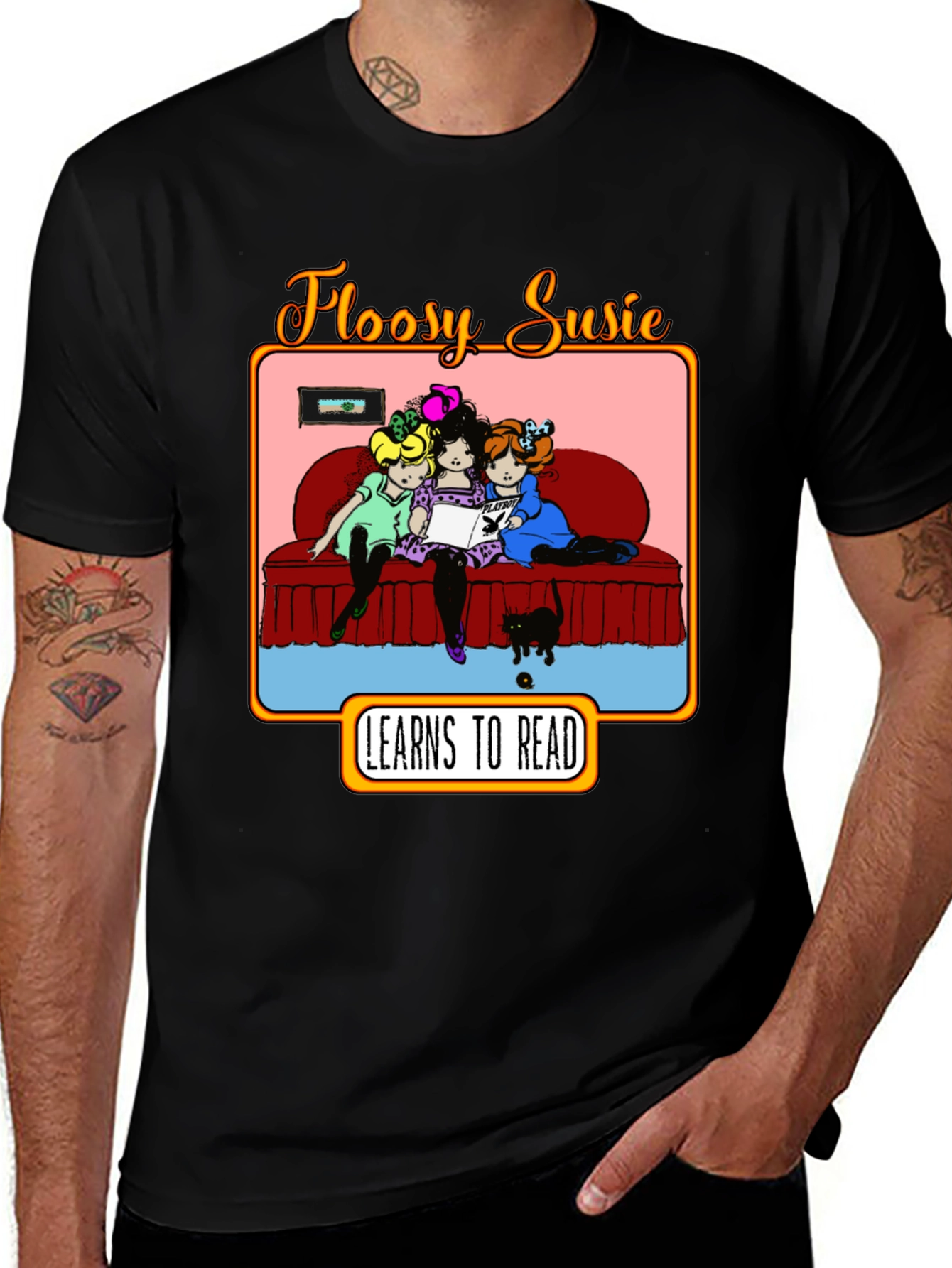 Floosy Susie Reads Graphic T-Shirt