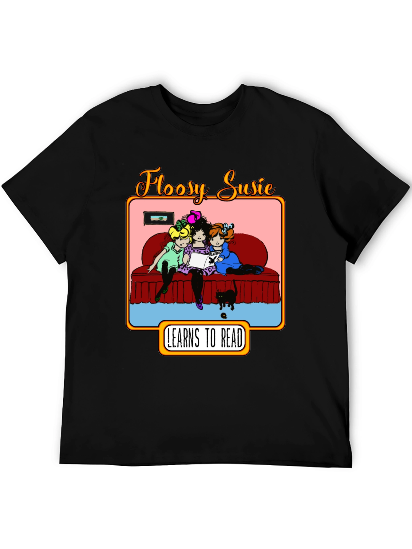 Floosy Susie Reads Graphic T-Shirt