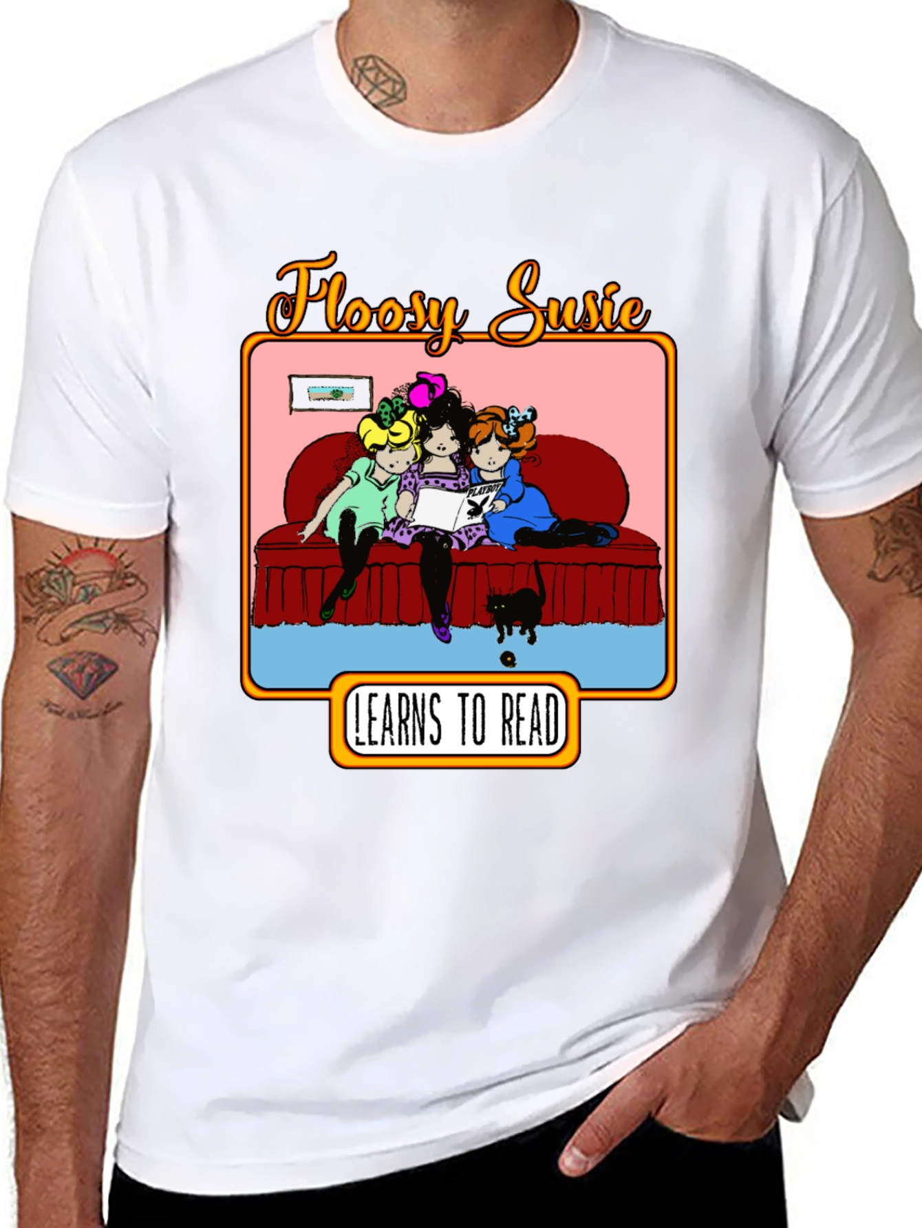 Floosy Susie Reads Graphic T-Shirt