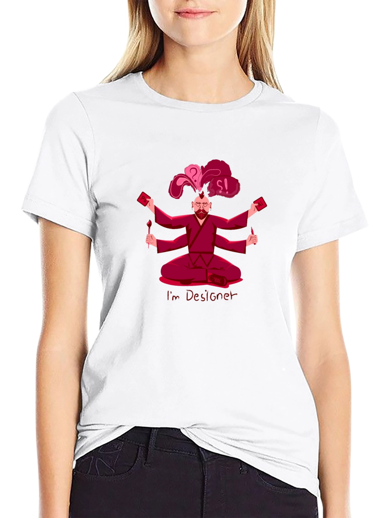 Designer Graphic T-Shirt - Creative Artistic Design