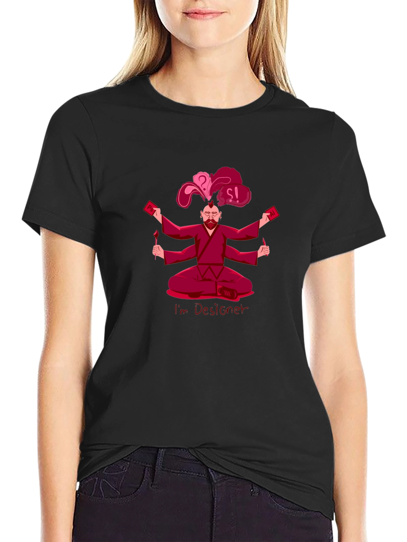 Designer Graphic T-Shirt - Creative Artistic Design