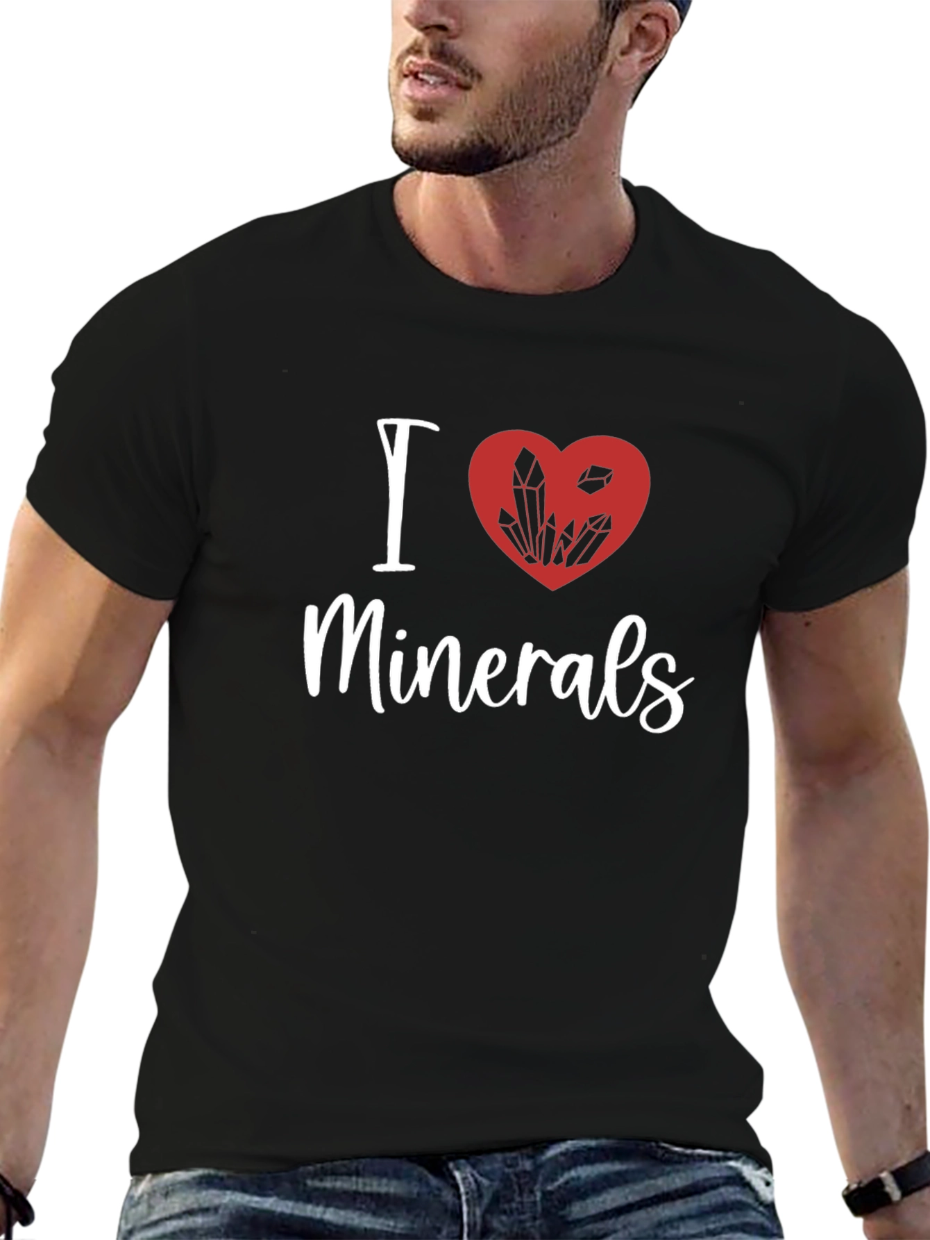 I Heart Minerals Black Graphic Tee