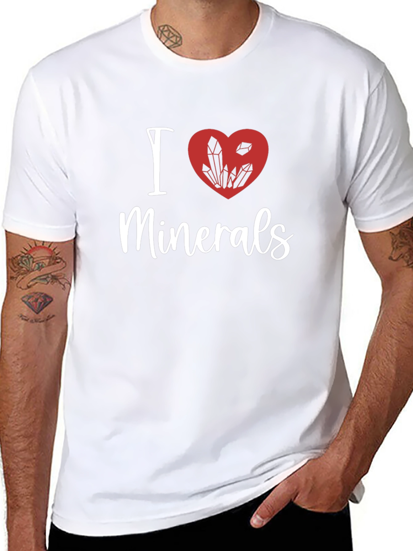 I Heart Minerals Black Graphic Tee