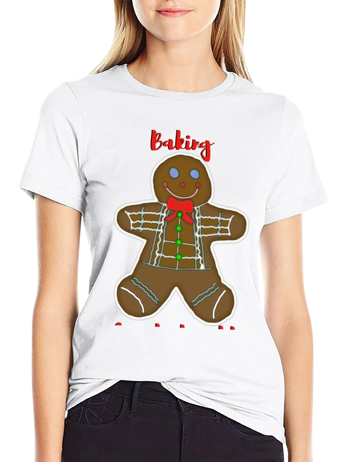 Gingerbread Baking T-Shirt - Holiday Apparel