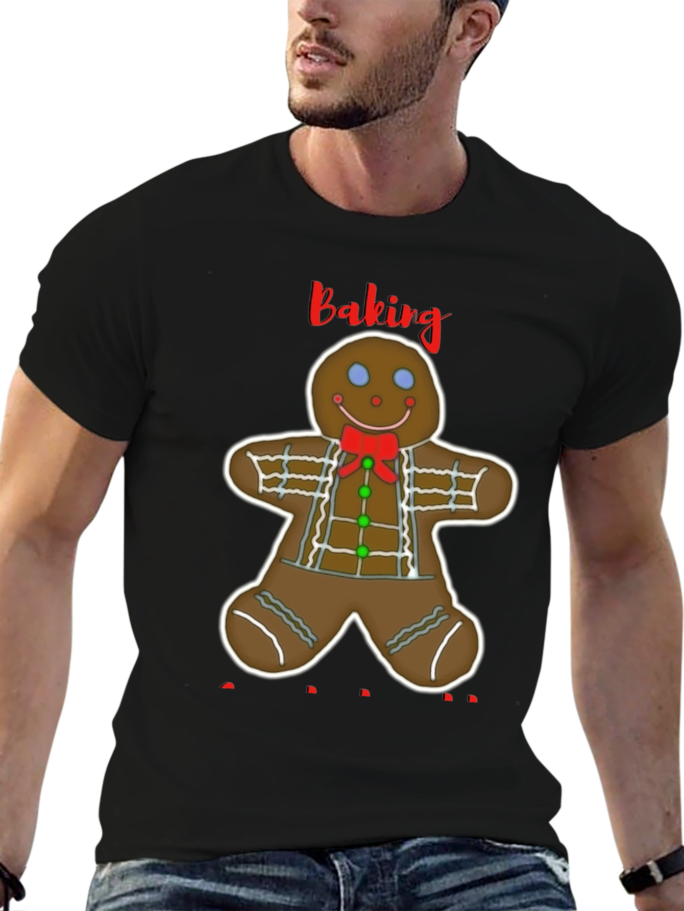 Gingerbread Baking T-Shirt - Holiday Apparel