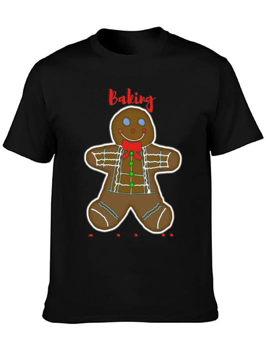 Gingerbread Baking T-Shirt - Holiday Apparel