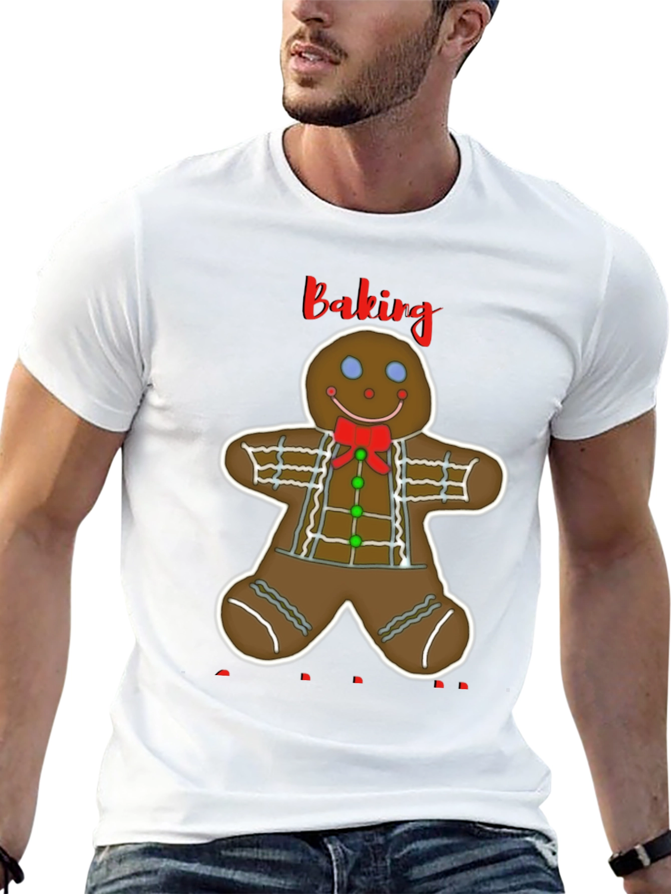 Gingerbread Baking T-Shirt - Holiday Apparel
