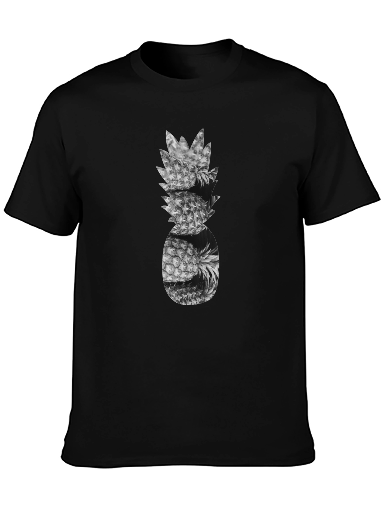 Pineapple Stack Graphic Tee - Black