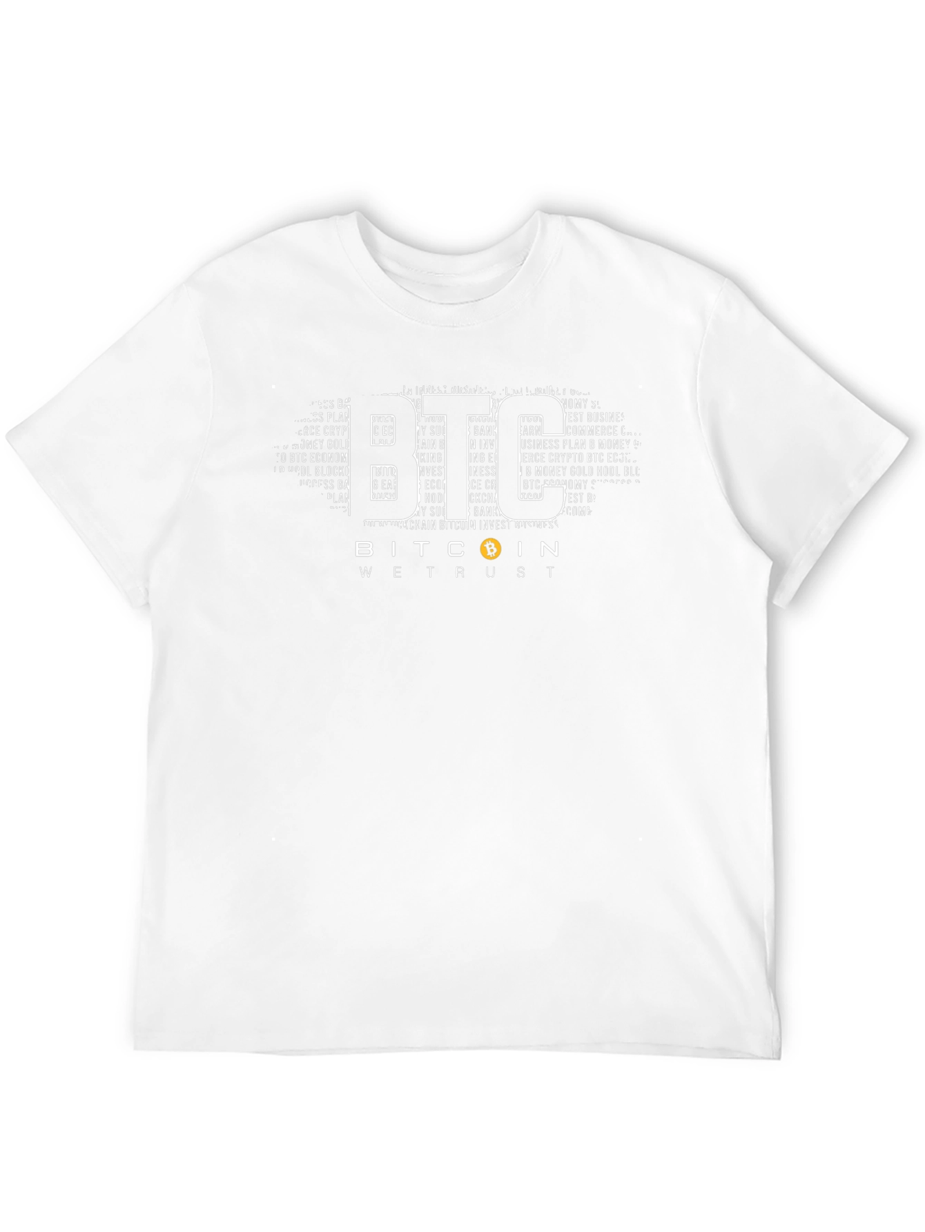 Bitcoin BTC We Trust Black Graphic Tee
