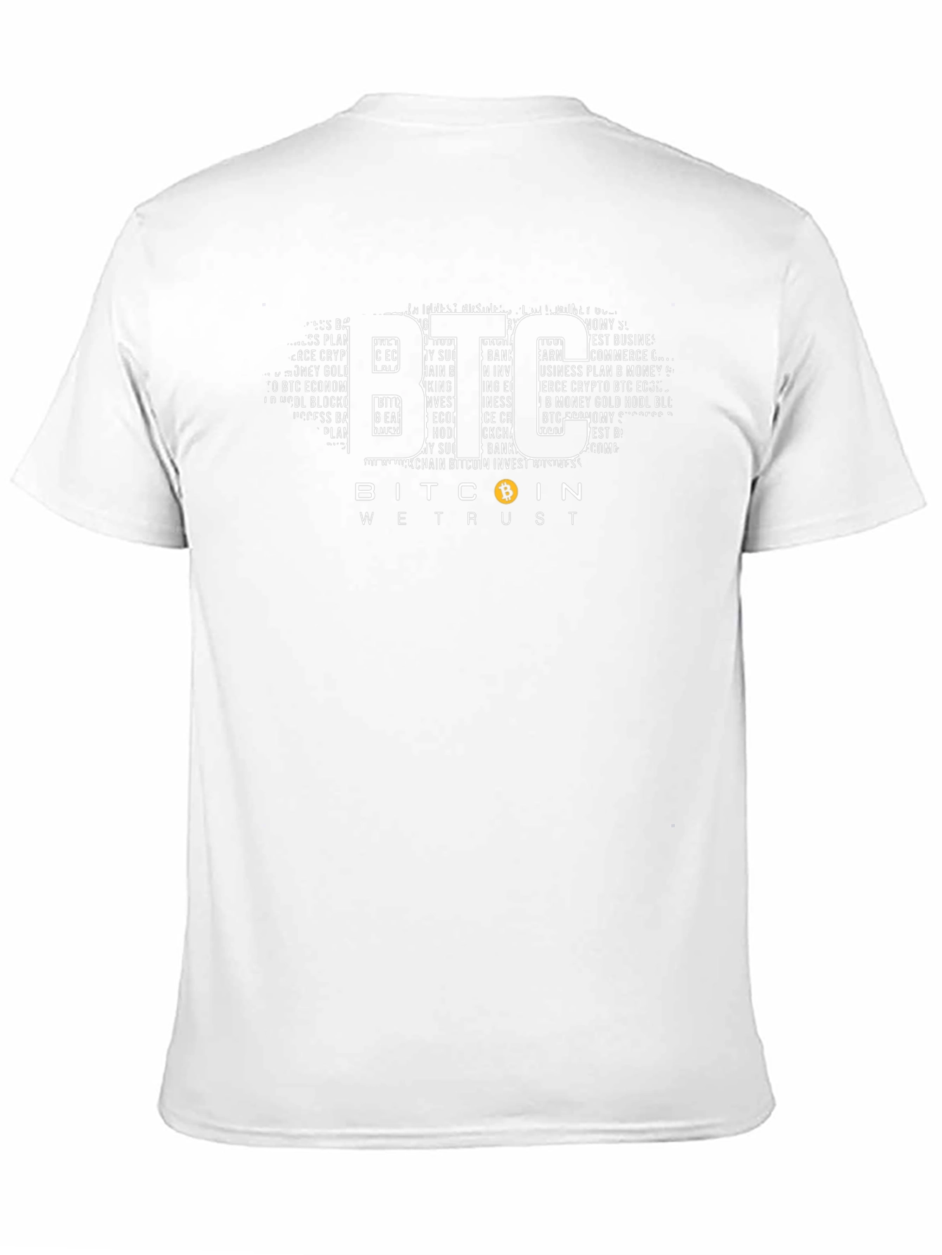 Bitcoin BTC We Trust Black Graphic Tee