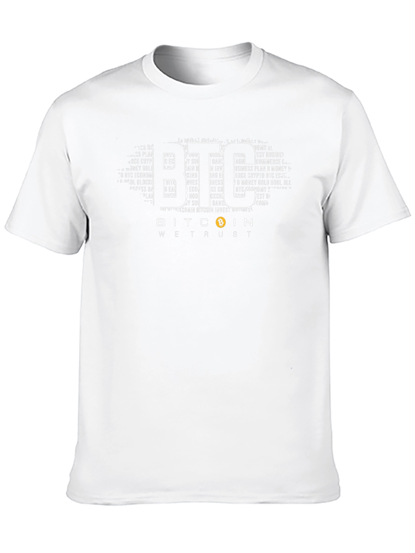 Bitcoin BTC We Trust Black Graphic Tee