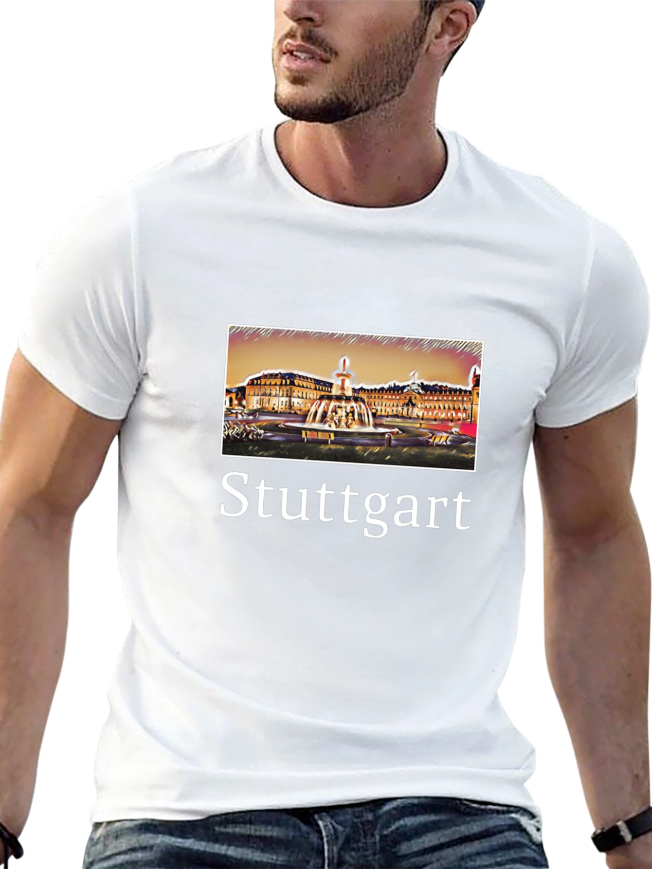 Stuttgart Germany Cityscape T-Shirt