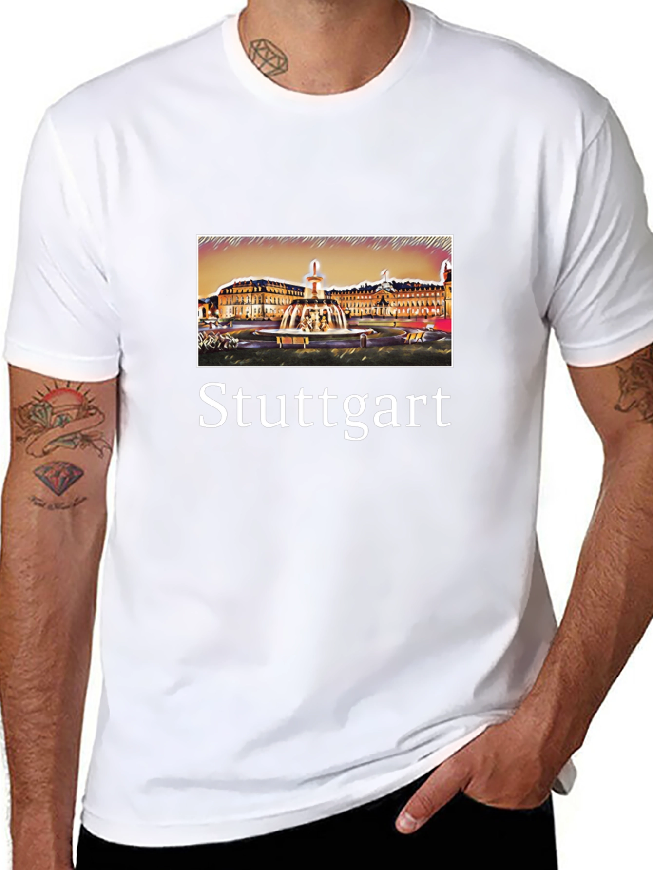 Stuttgart Germany Cityscape T-Shirt