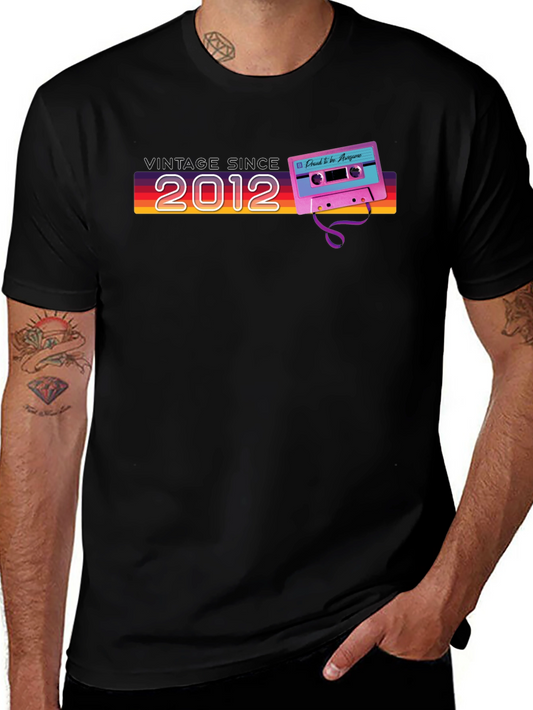 Vintage Since 2012 Cassette Tape T-Shirt