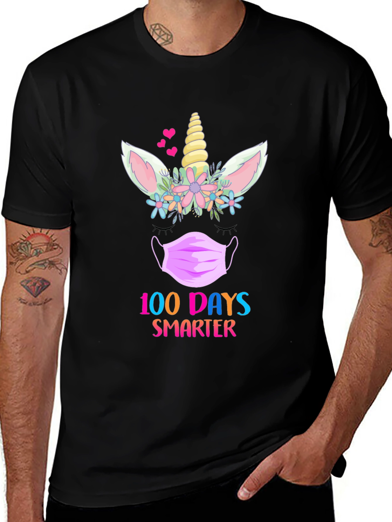 100 Days Smarter Unicorn T-Shirt