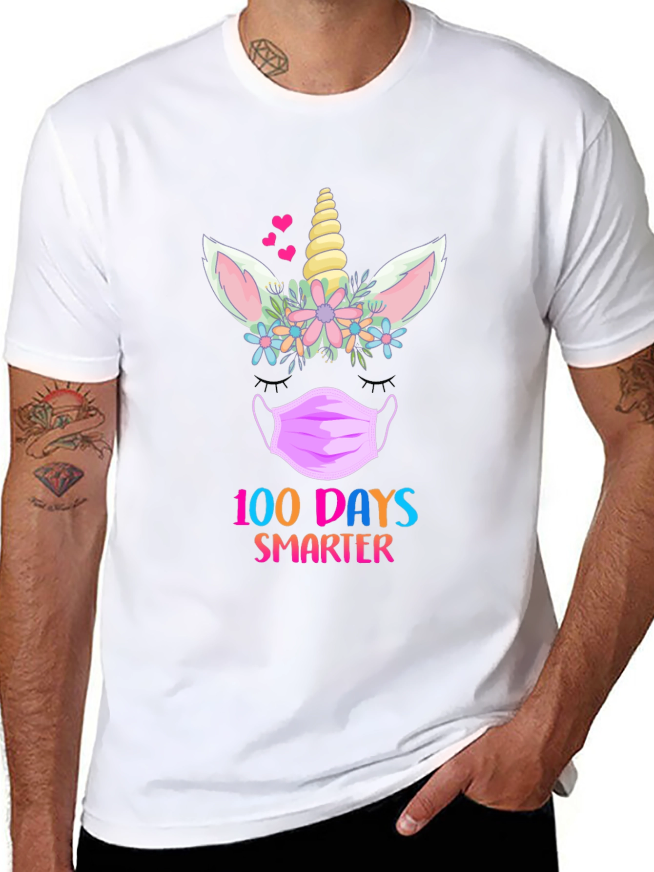 100 Days Smarter Unicorn T-Shirt