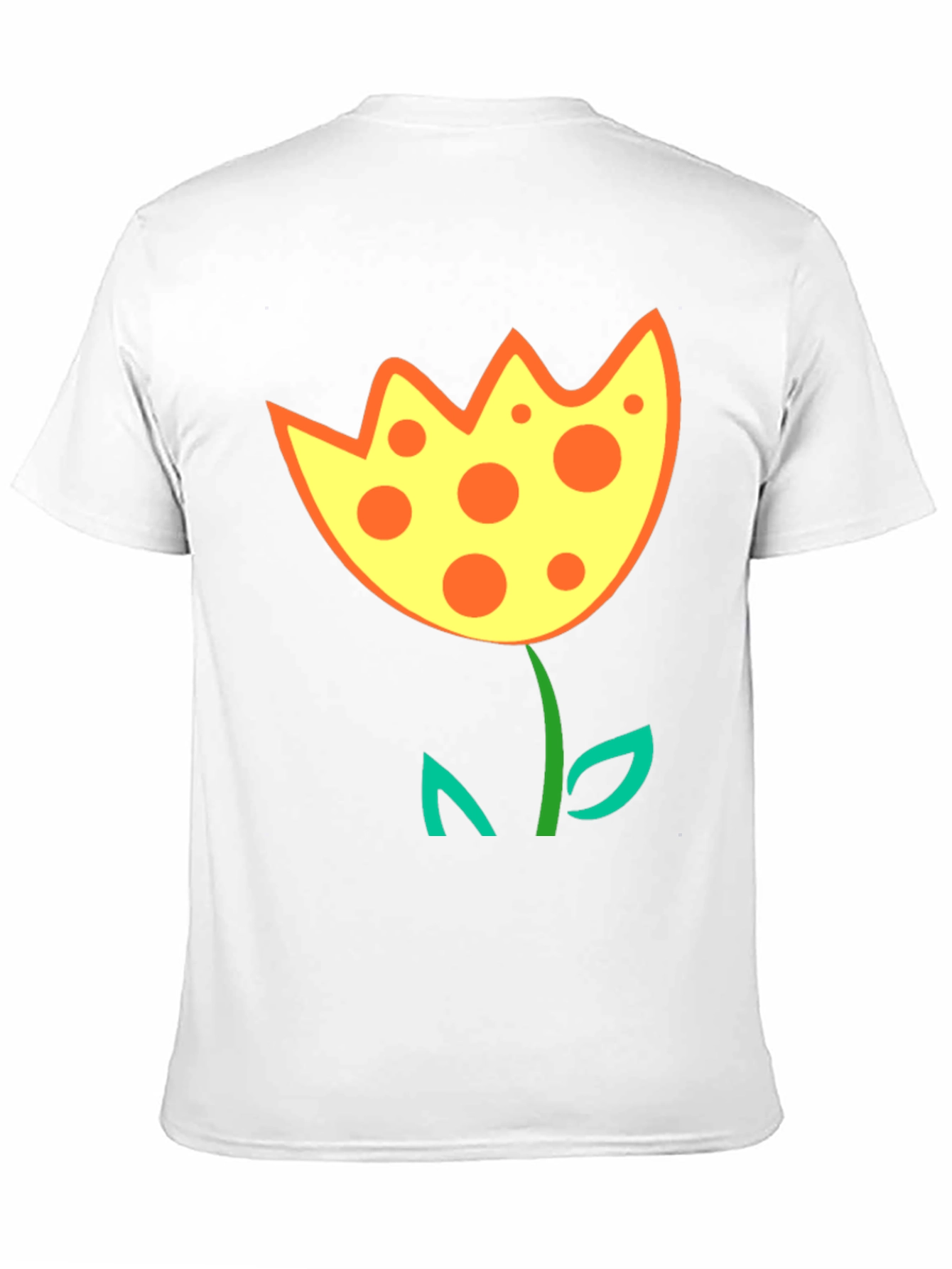 Funky Flower Graphic T-Shirt - Black Cotton Tee