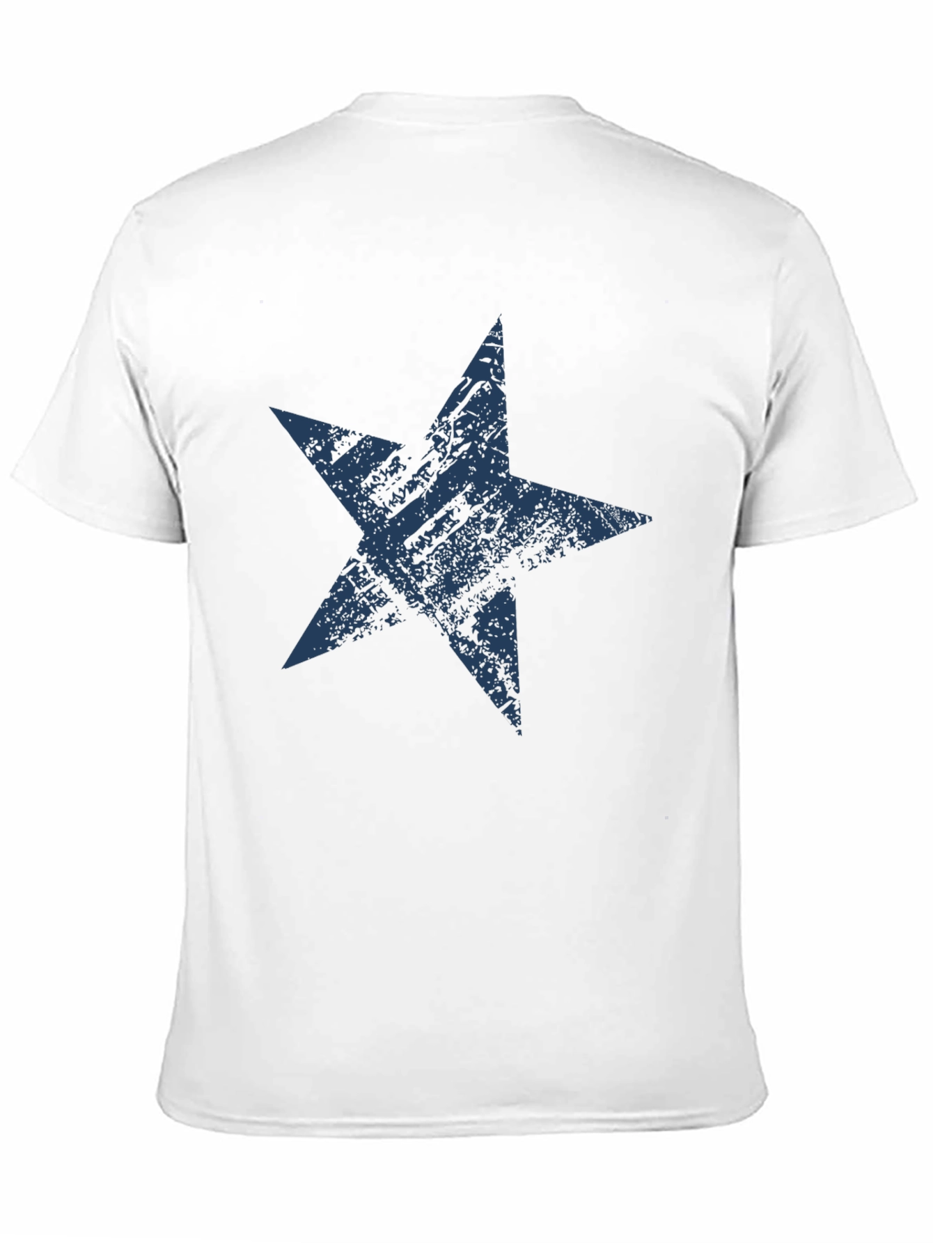 Distressed Star Graphic Black Tee