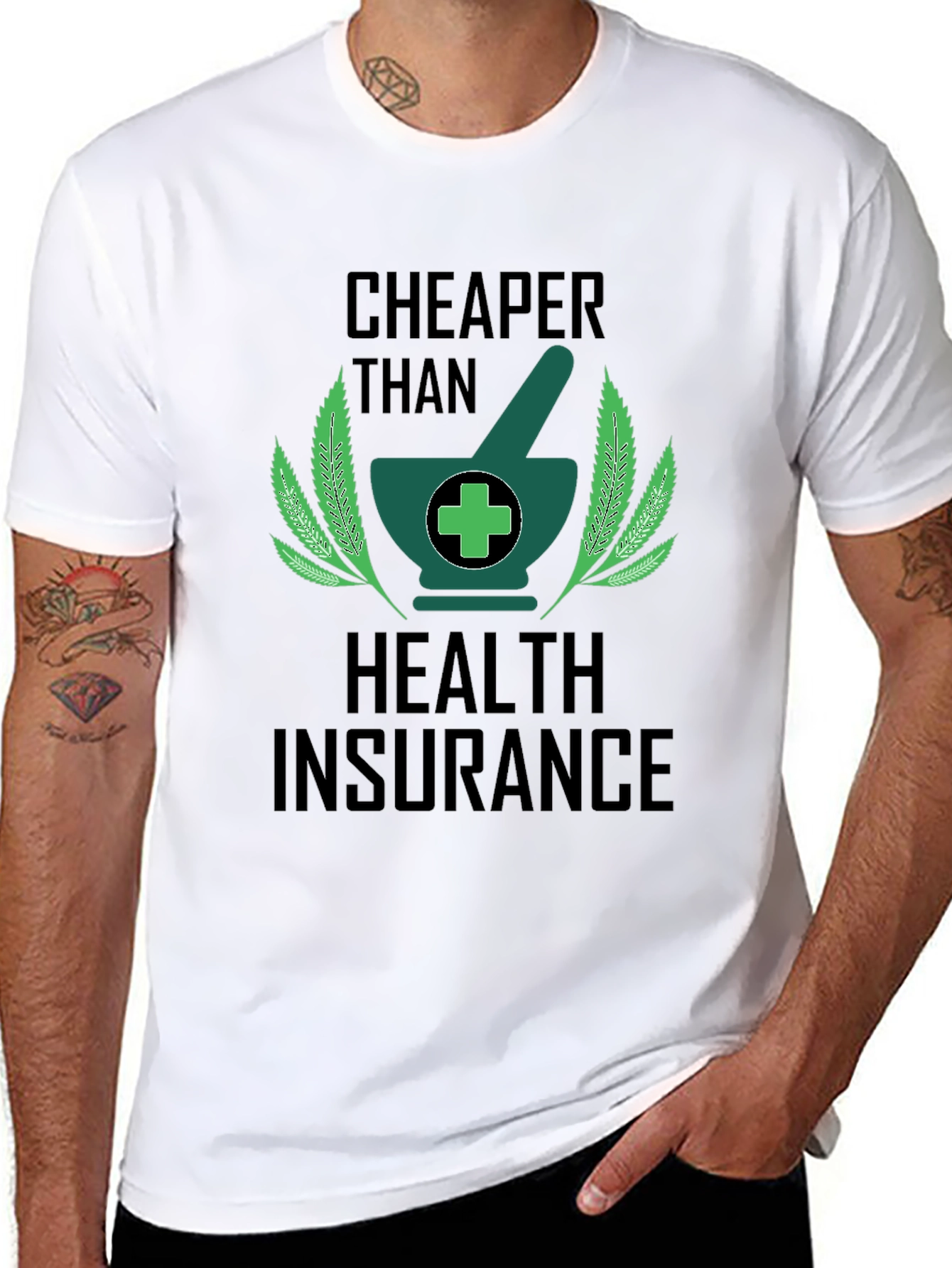 Cheaper Than Health Insurance Graphic Tee