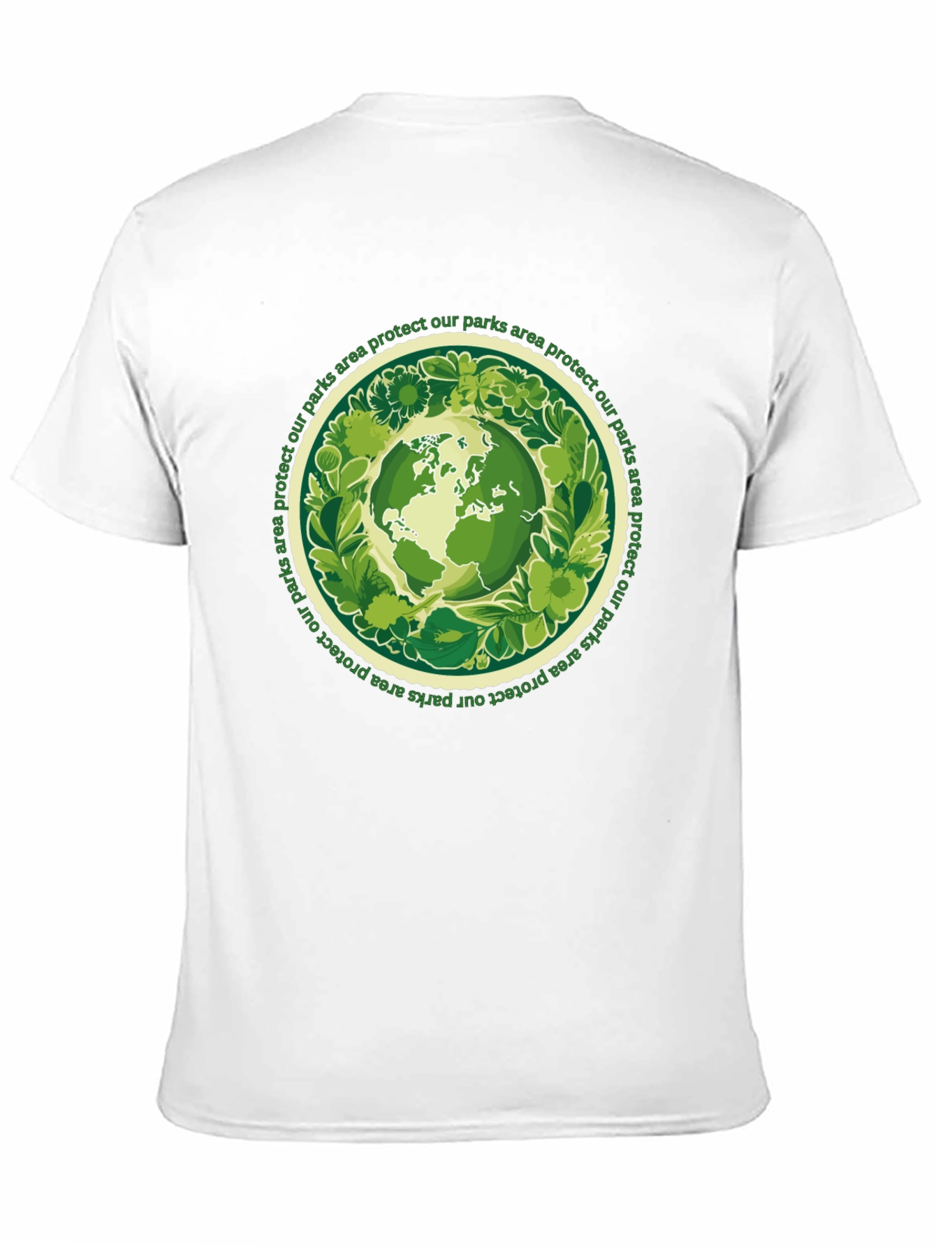 Eco-Friendly Earth Graphic Tee - Protect Our Parks