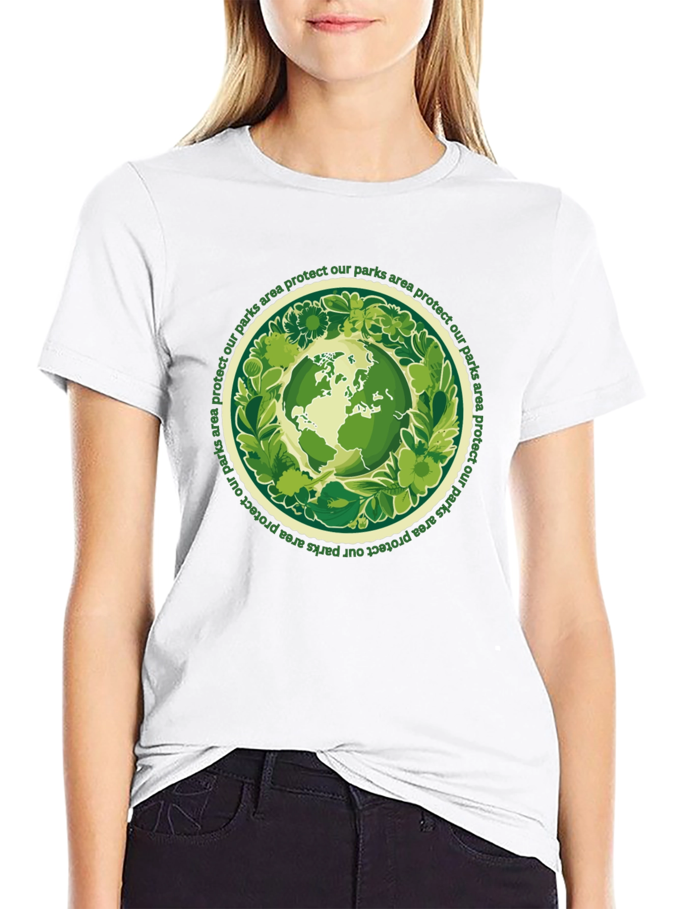 Eco-Friendly Earth Graphic Tee - Protect Our Parks