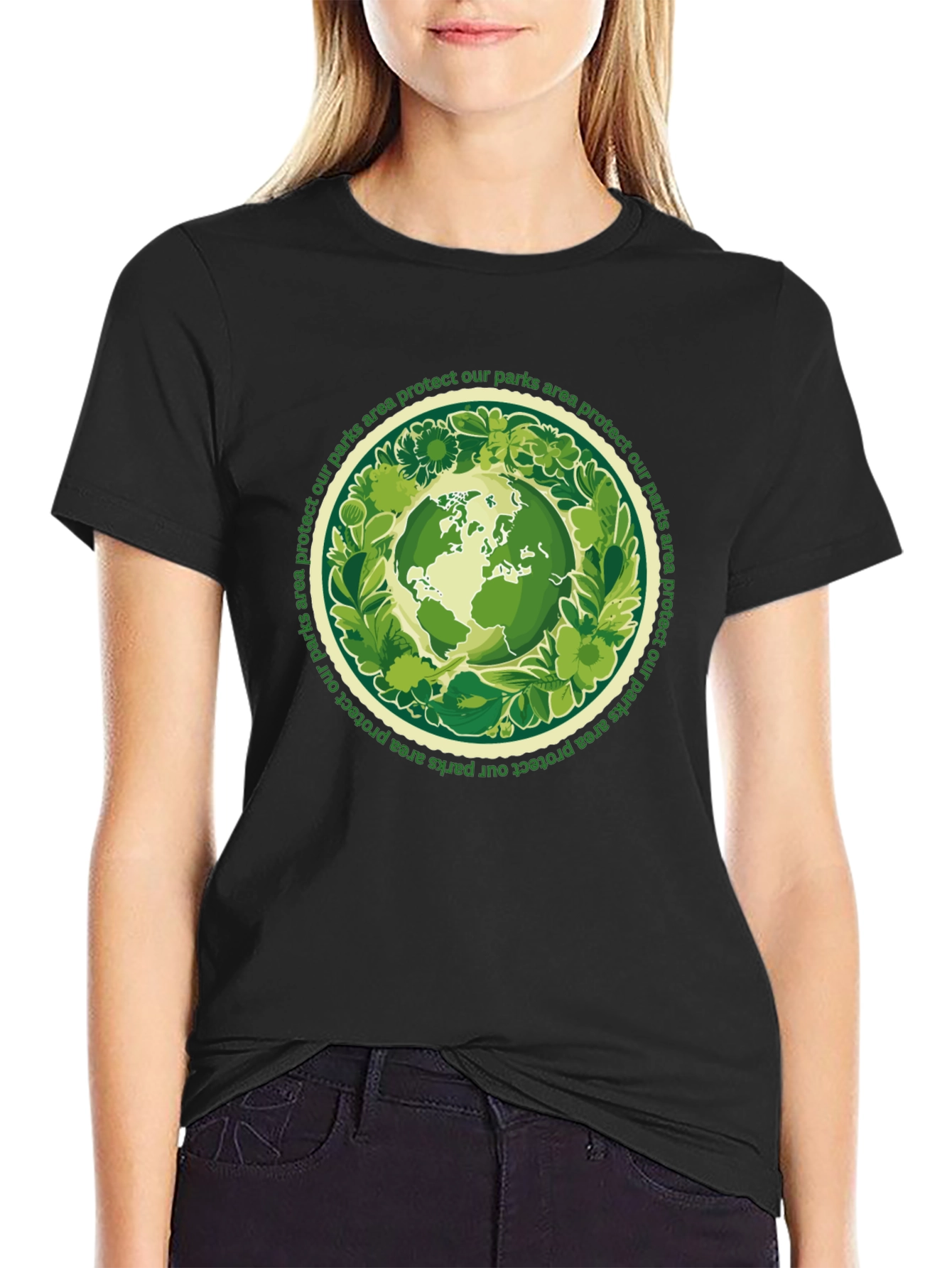 Eco-Friendly Earth Graphic Tee - Protect Our Parks