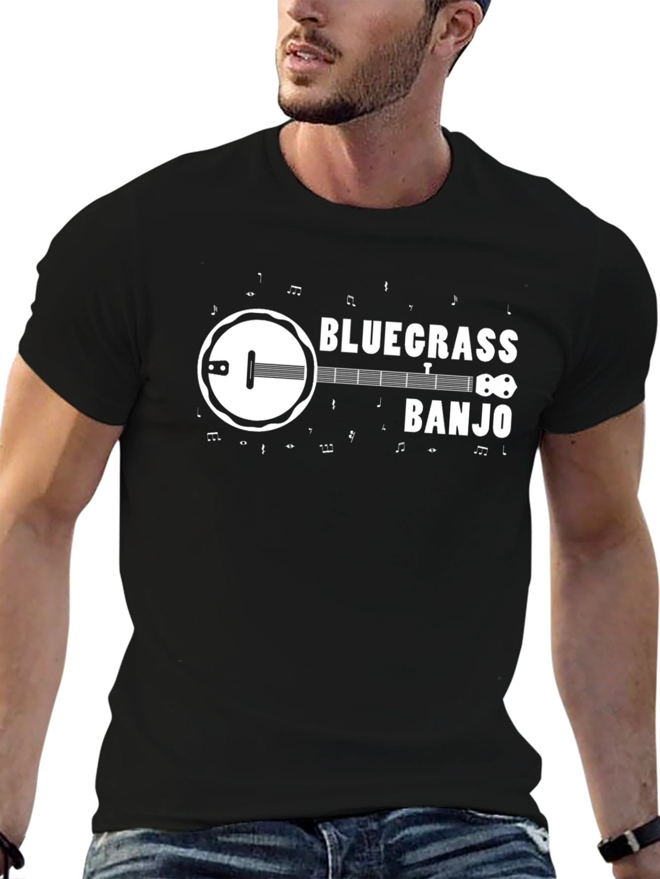 Bluegrass Banjo Graphic Tee - Musical Instrument T-Shirt