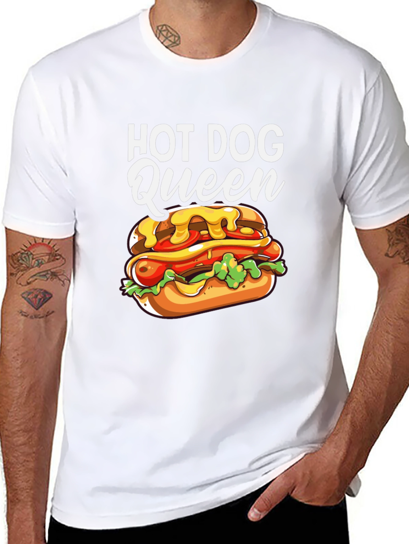 Hot Dog Queen Graphic T-Shirt