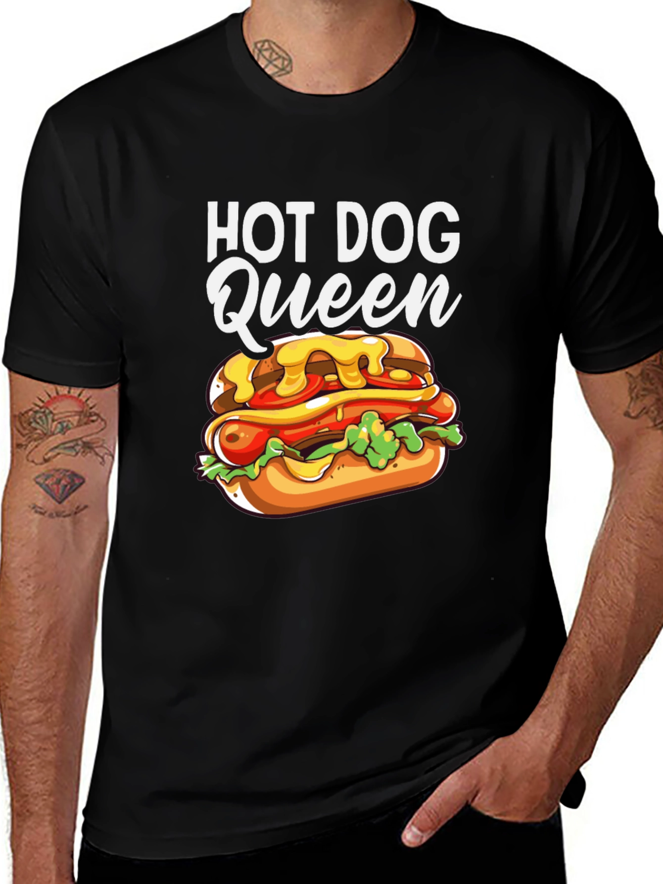 Hot Dog Queen Graphic T-Shirt