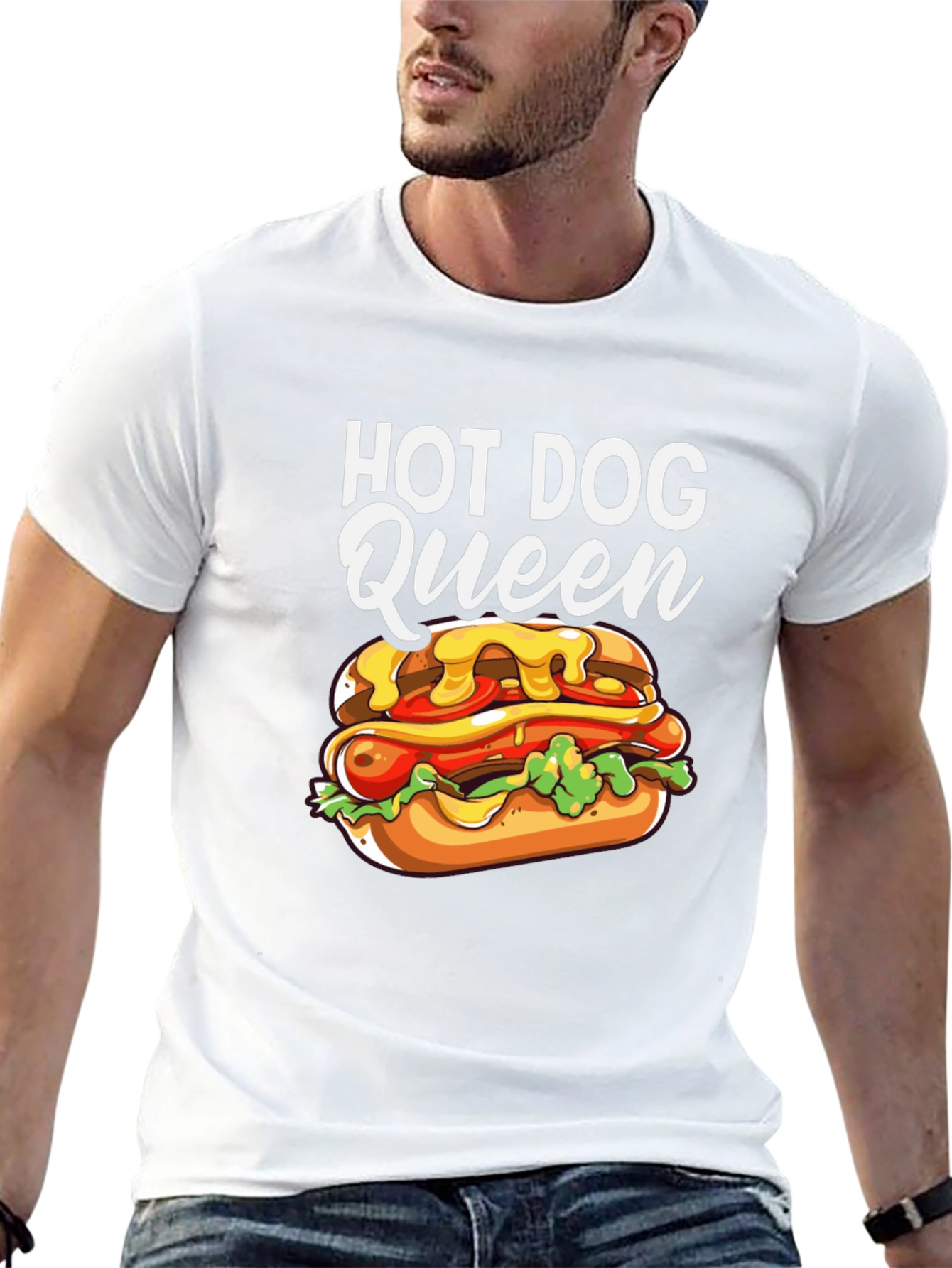 Hot Dog Queen Graphic T-Shirt
