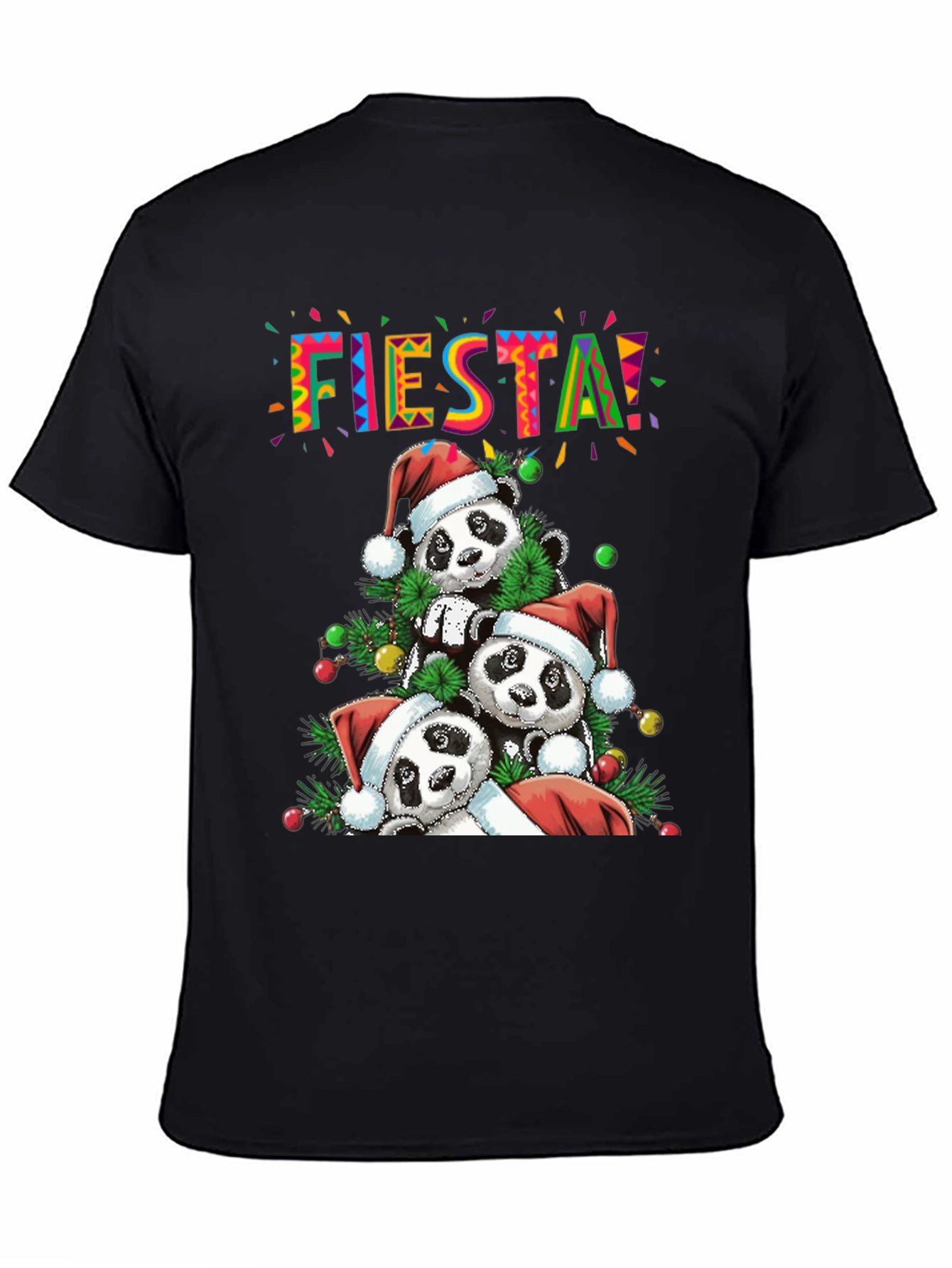 Panda Fiesta Christmas T-Shirt