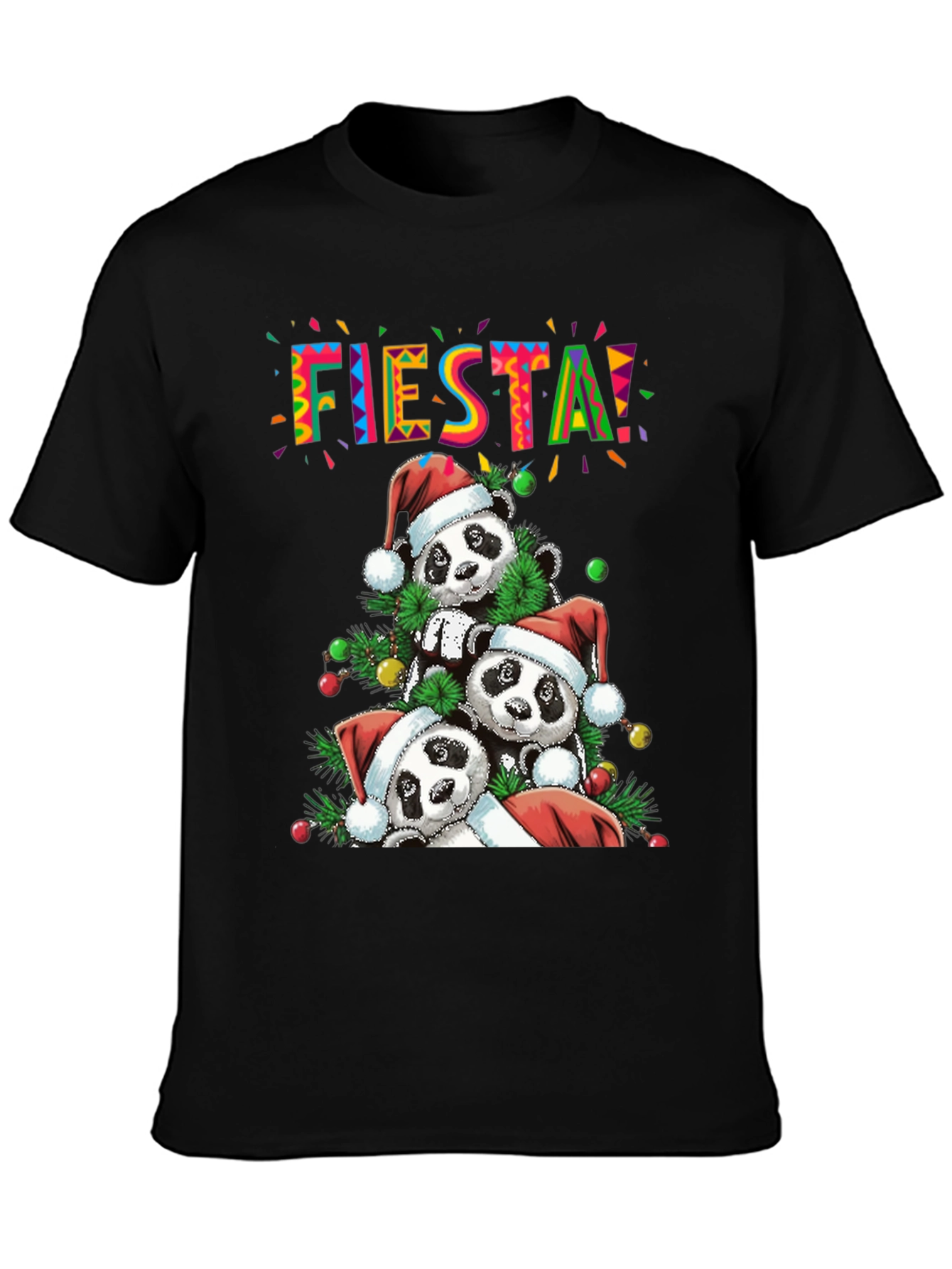 Panda Fiesta Christmas T-Shirt