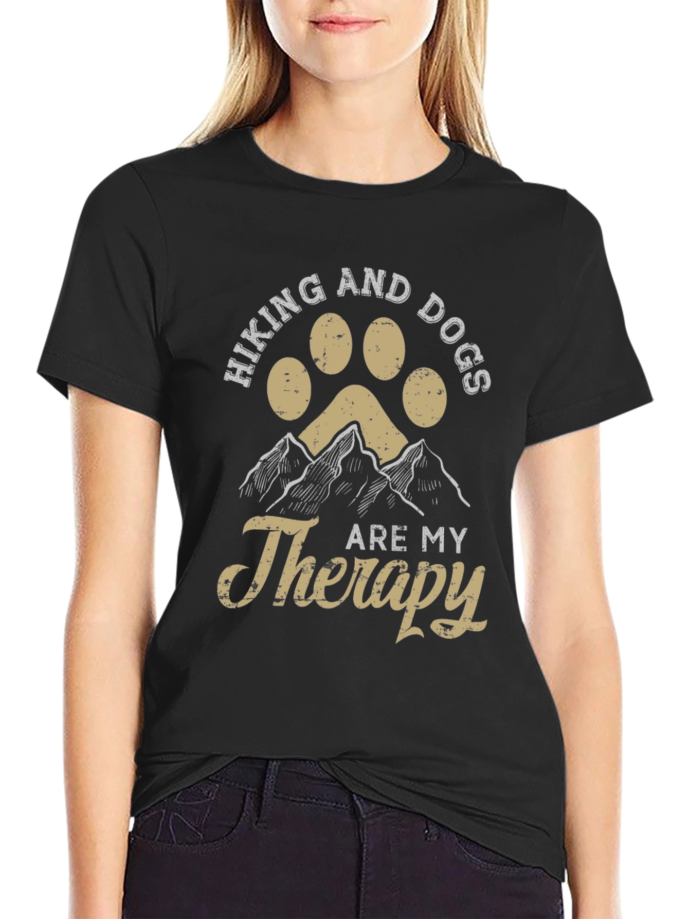 Hiking and Dogs Therapy T-Shirt - Adventure Apparel