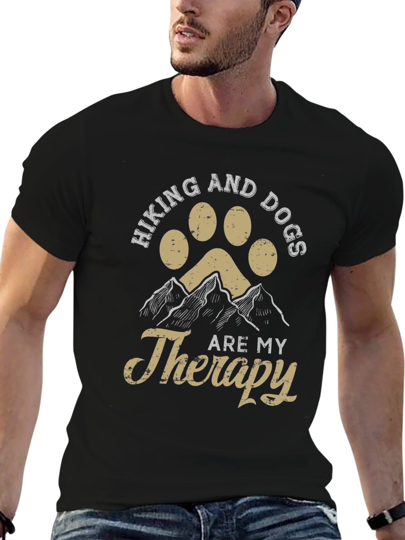 Hiking and Dogs Therapy T-Shirt - Adventure Apparel